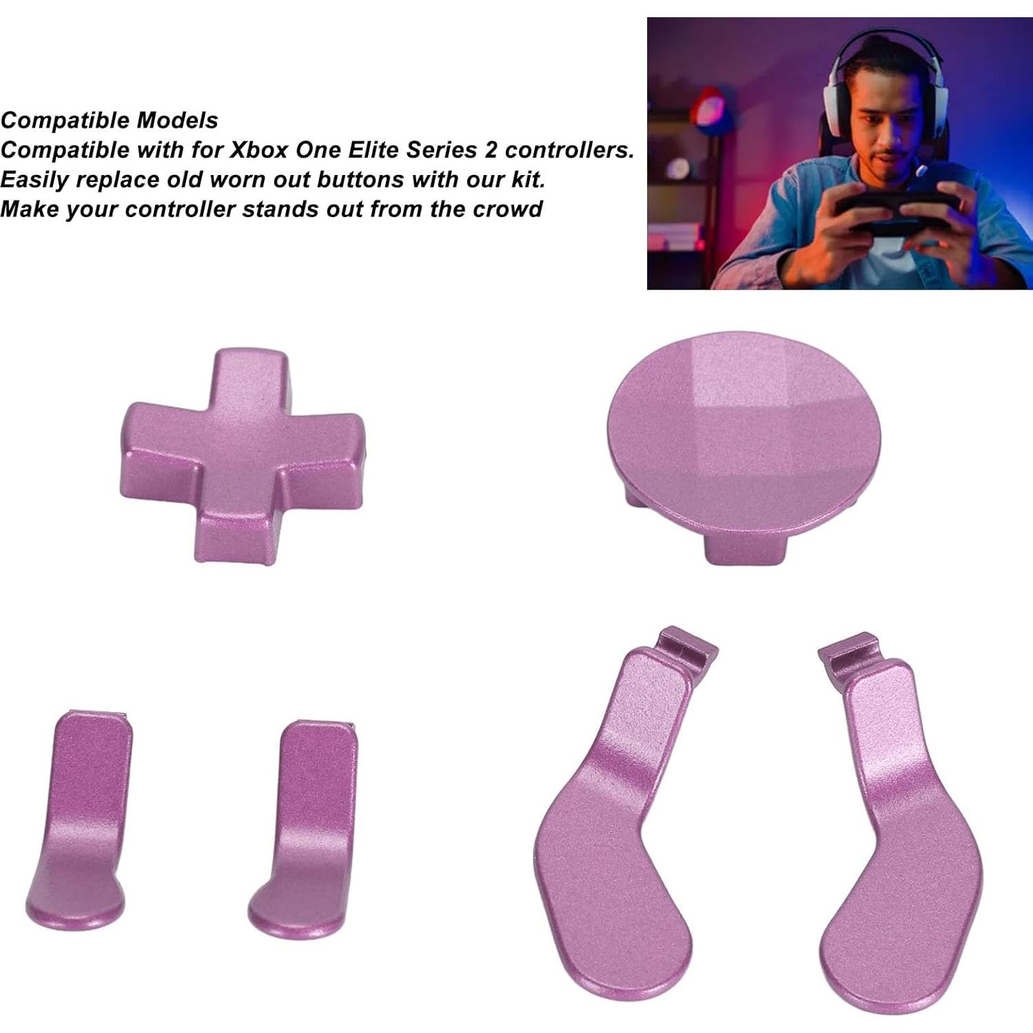 Kit de Reemplazo de Thumbsticks y Paddles Metal para Xbox One Elite Series 2