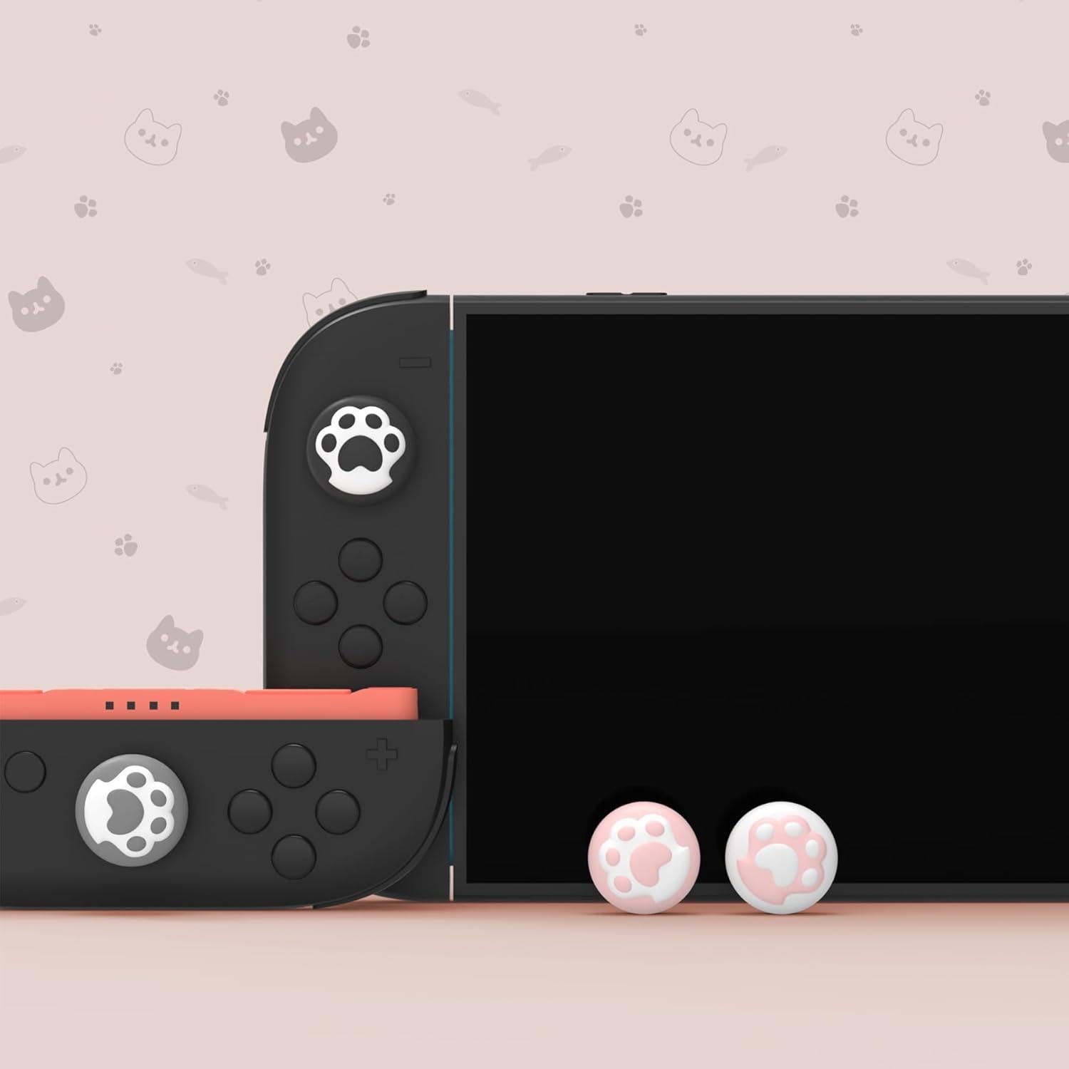 Agarraderas de Pulgar PlayVital para Nintendo Switch 2 - 8 Tapas de Silicona