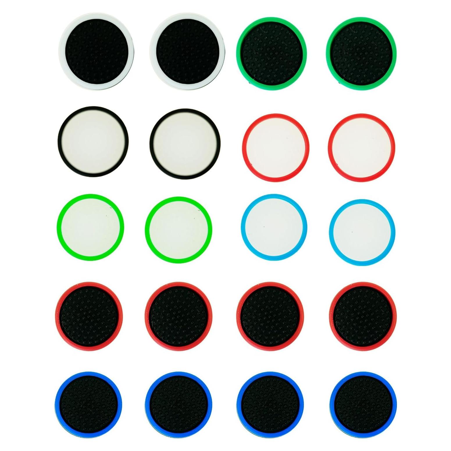 20 Tapas de Agarre de Pulgar Silicona CDHKOZ para Joy Con