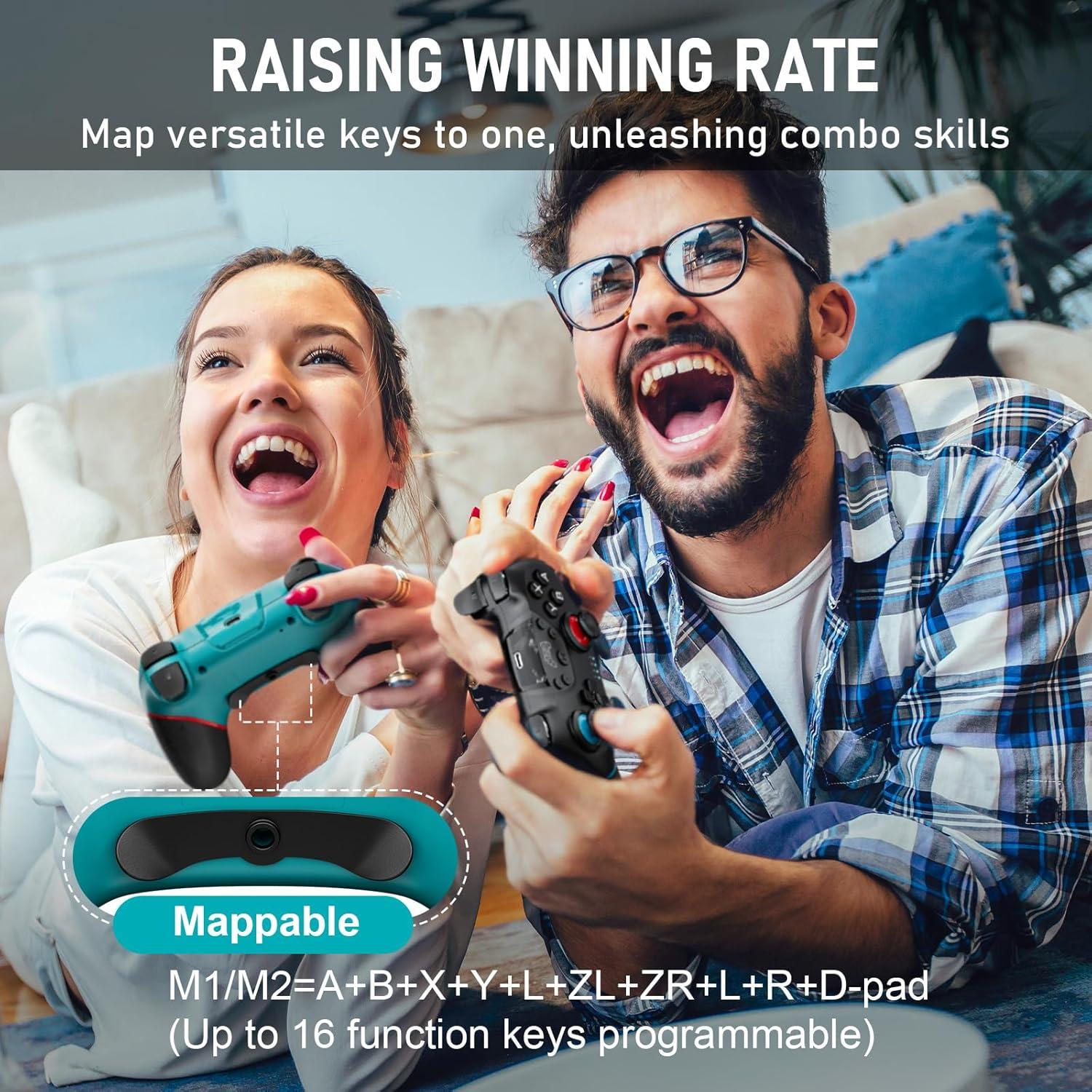 Controladores Inalámbricos Diswoe para Switch 2 en 1 con Mapeo