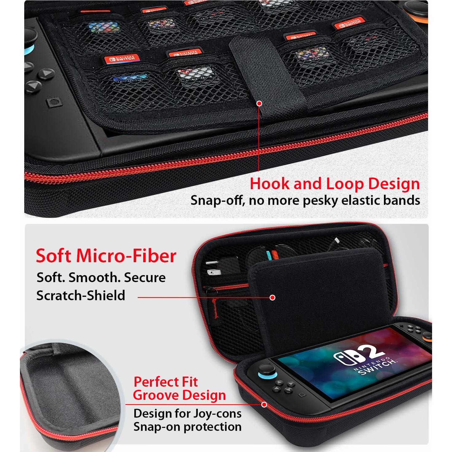 Funda Coolwee para Nintendo Switch 2 con Protector y Accesorios