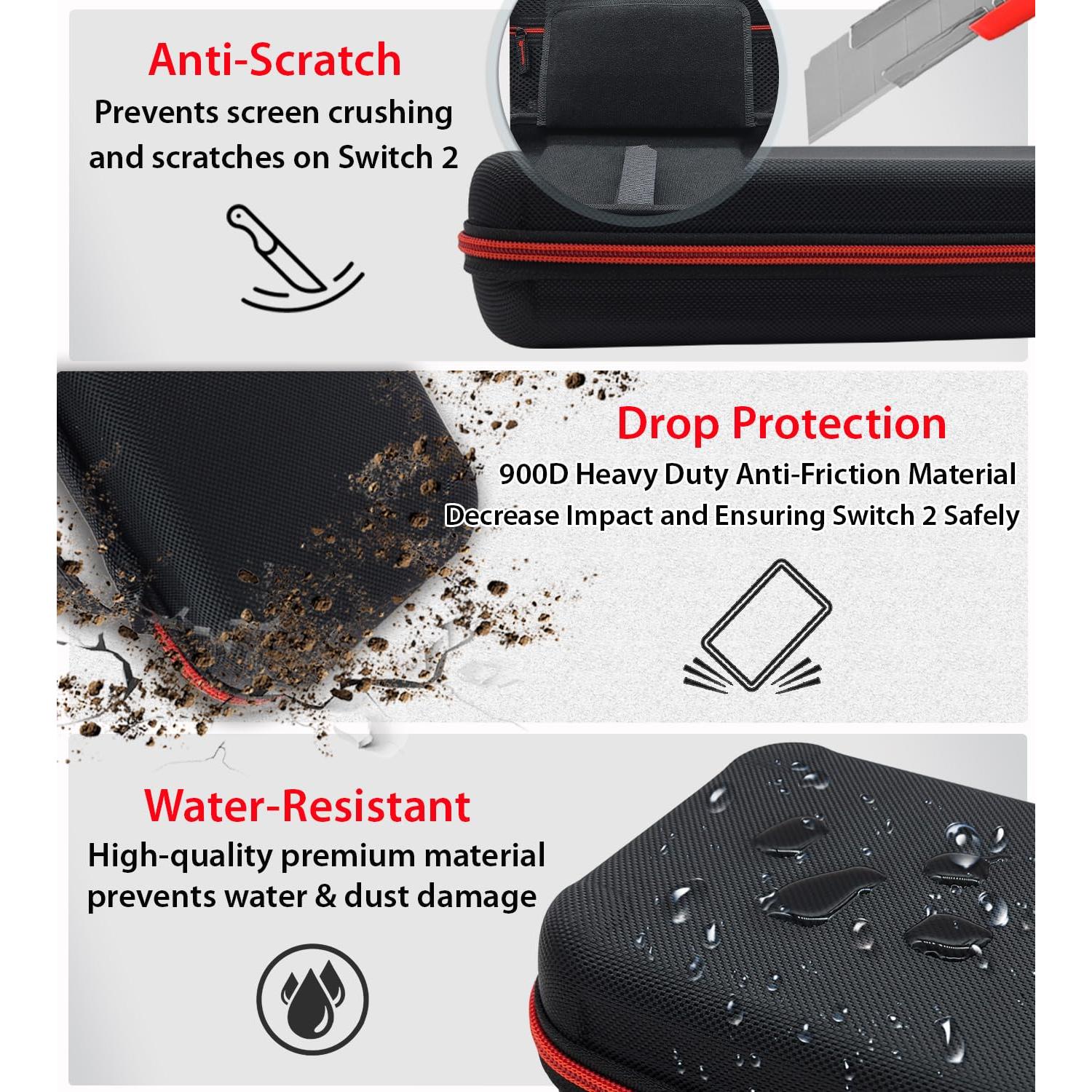 Funda Coolwee para Nintendo Switch 2 con Protector y Accesorios