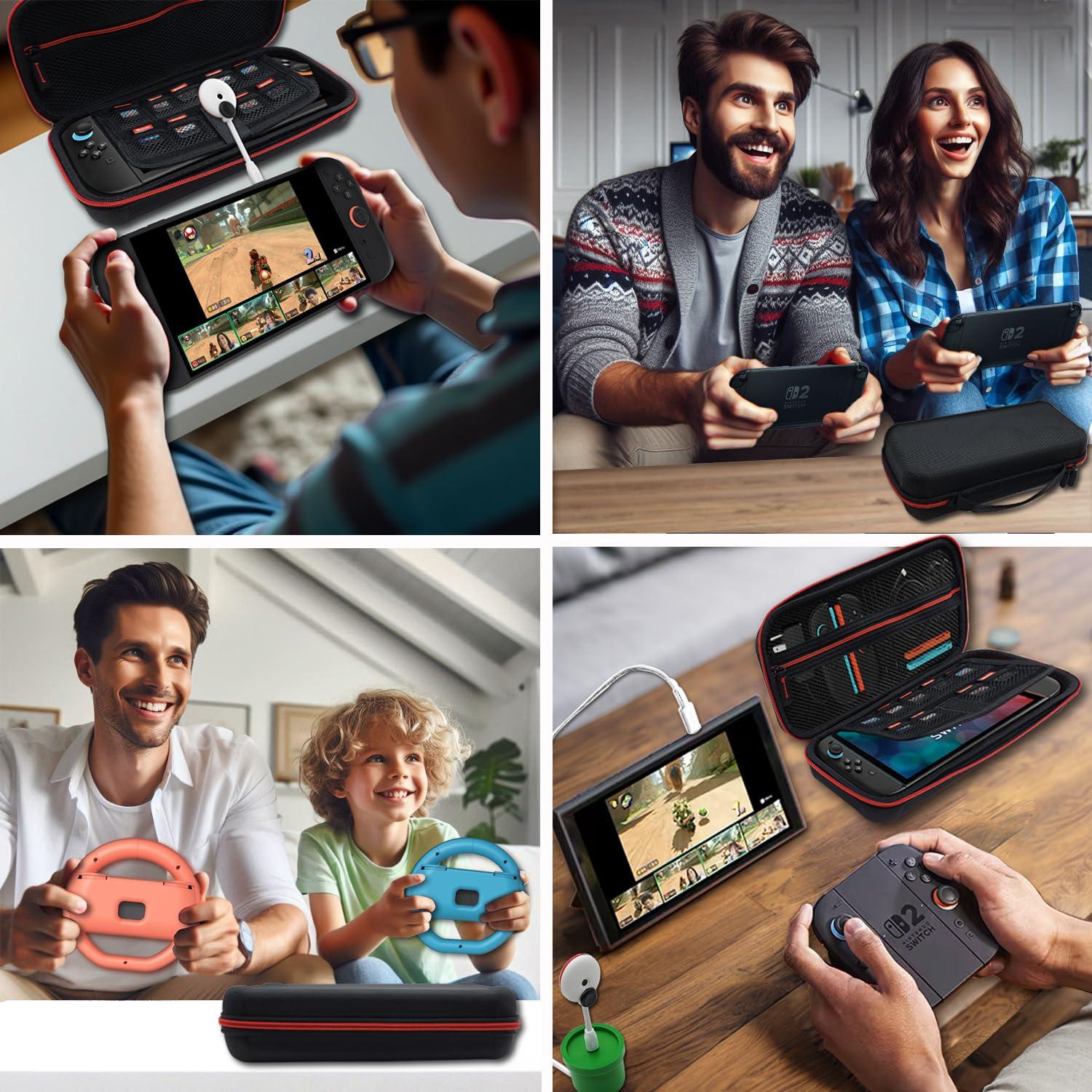 Funda Coolwee para Nintendo Switch 2 con Protector y Accesorios