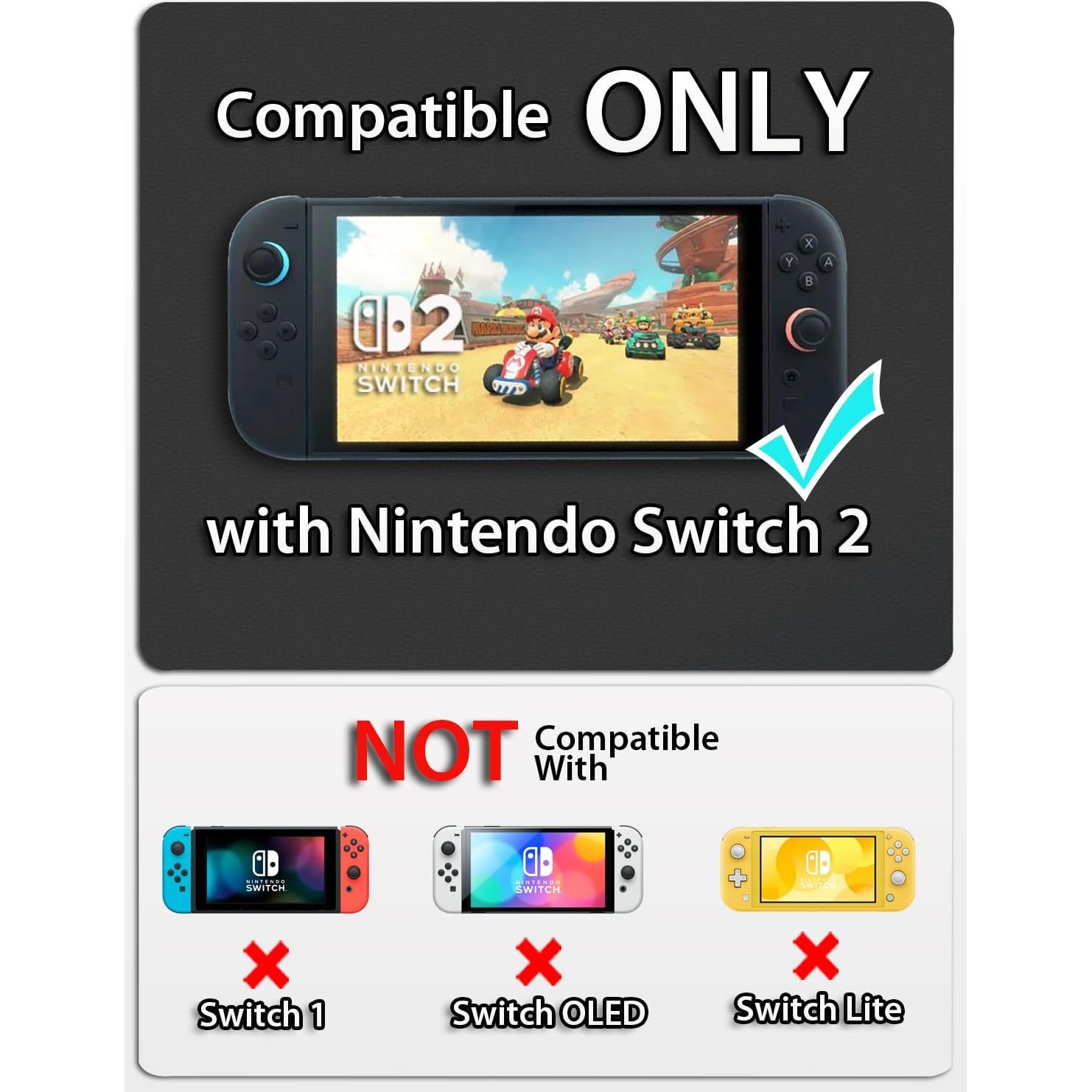 Funda Coolwee para Nintendo Switch 2 con Protector y Accesorios