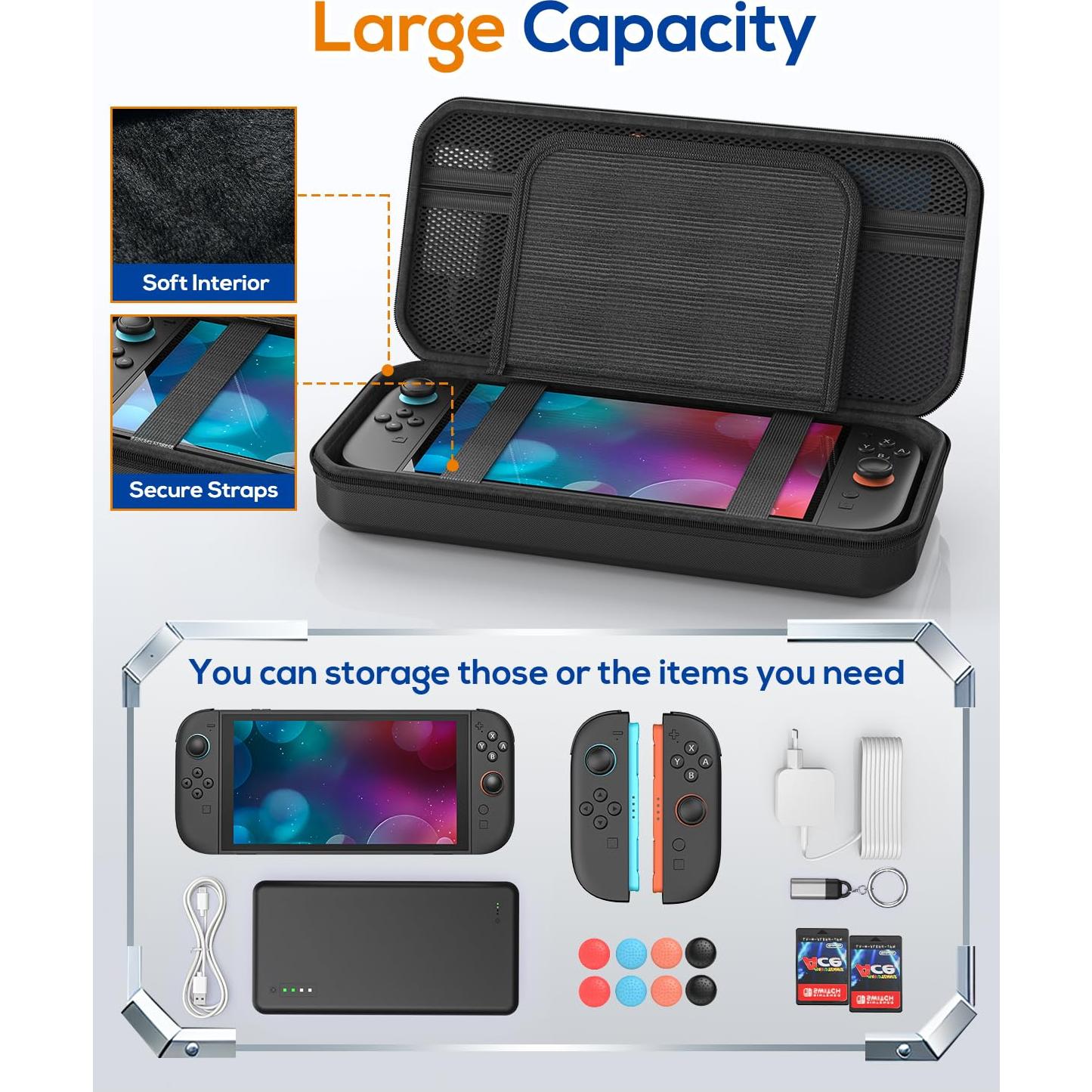 Estuche de Accesorios Nintendo Switch 2 FYOUNG con 10 Ranuras