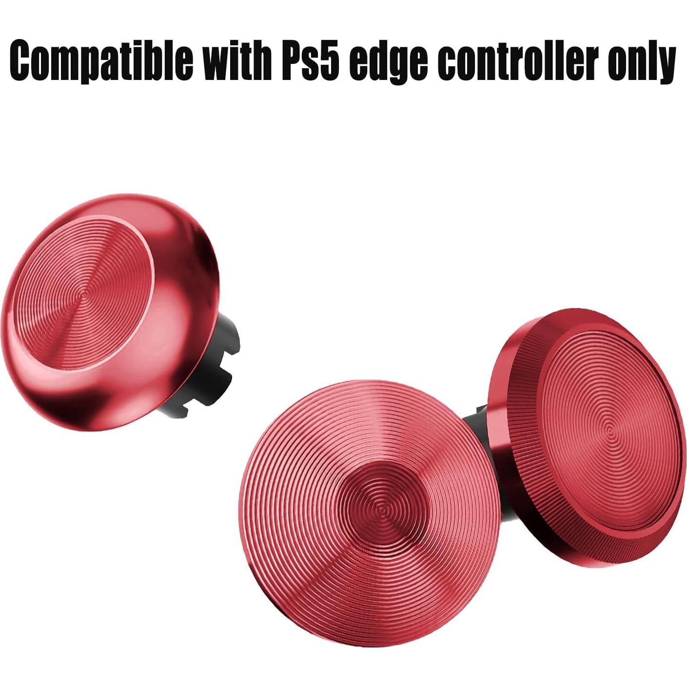 Palancas de metal Ceozon para controlador PS5 Edge 6 en 1 rojas