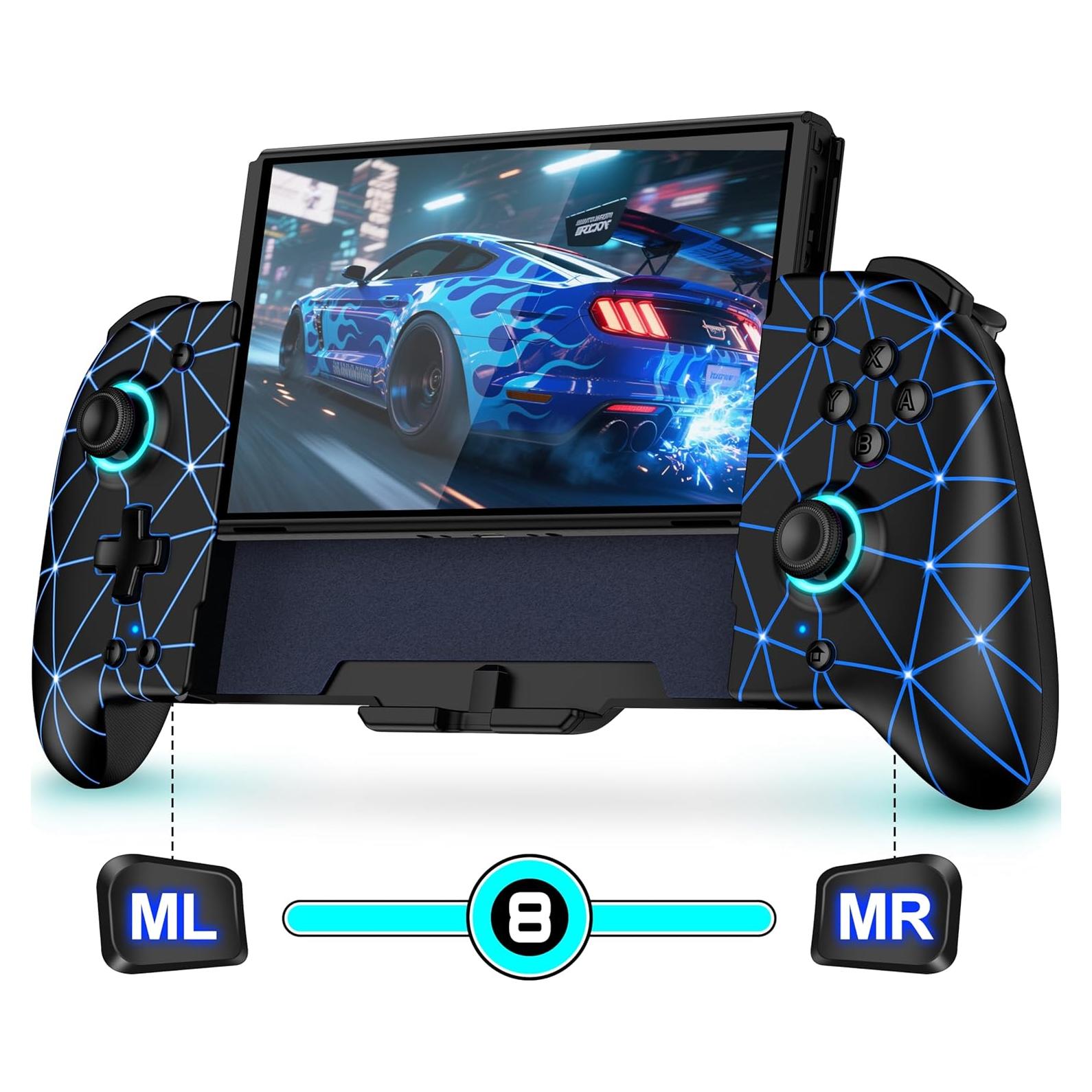 Controlador Inalámbrico para Nintendo Switch NinABXY JC206 - Efecto Hall, Turbo