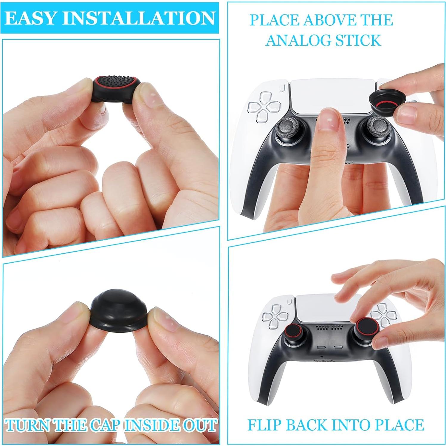 28 Tapas de Joystick Tucnoeu para PS4 y PS5 - Silicona Antideslizante