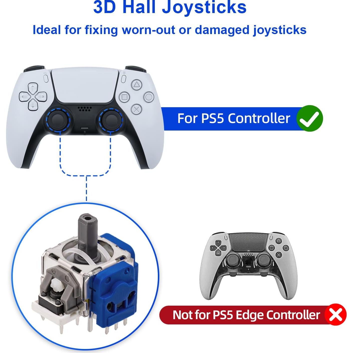 Kit de Reparación Joystick Analógico Mcbazel PS5 Efecto Hall 7 en 1