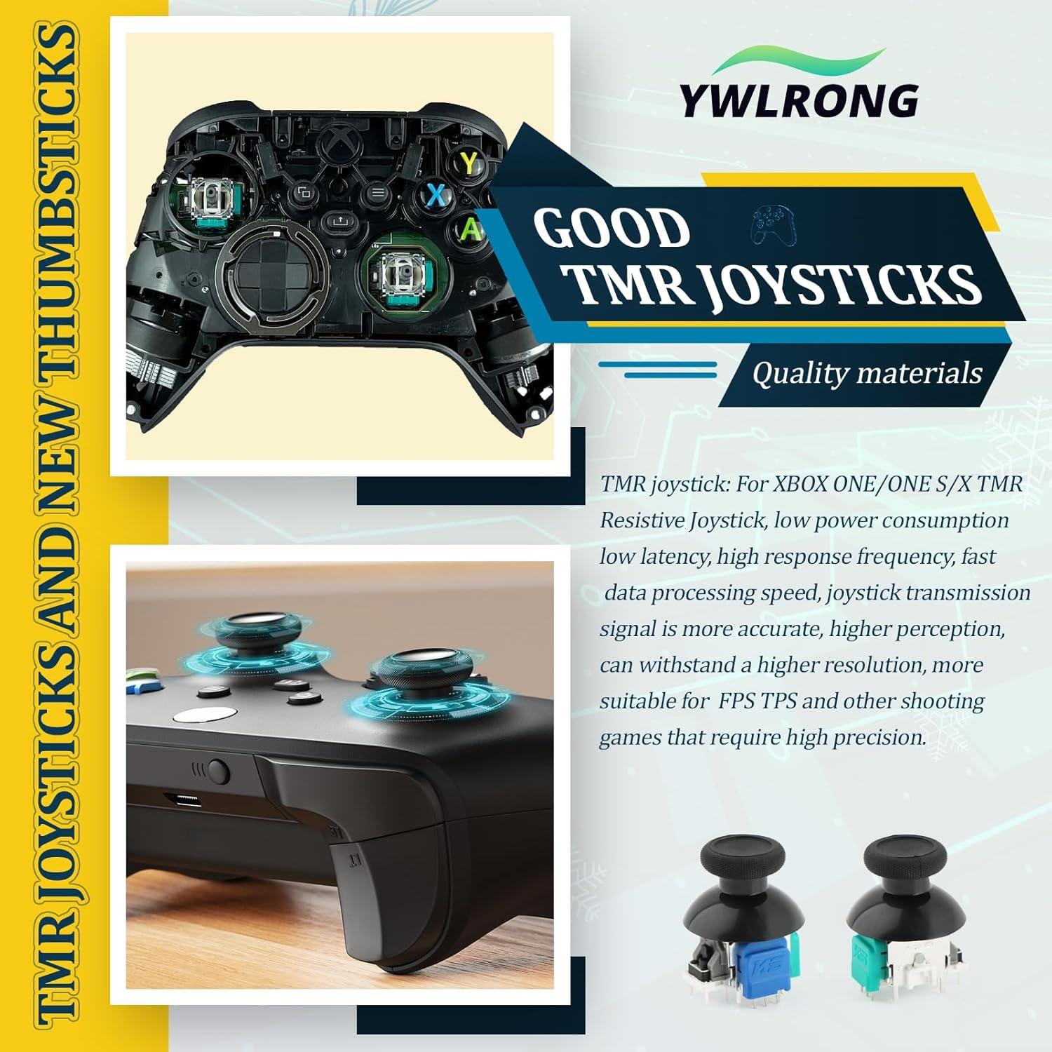 4 Joysticks Electromagnéticos TMR para Xbox One S/X YWLRONG