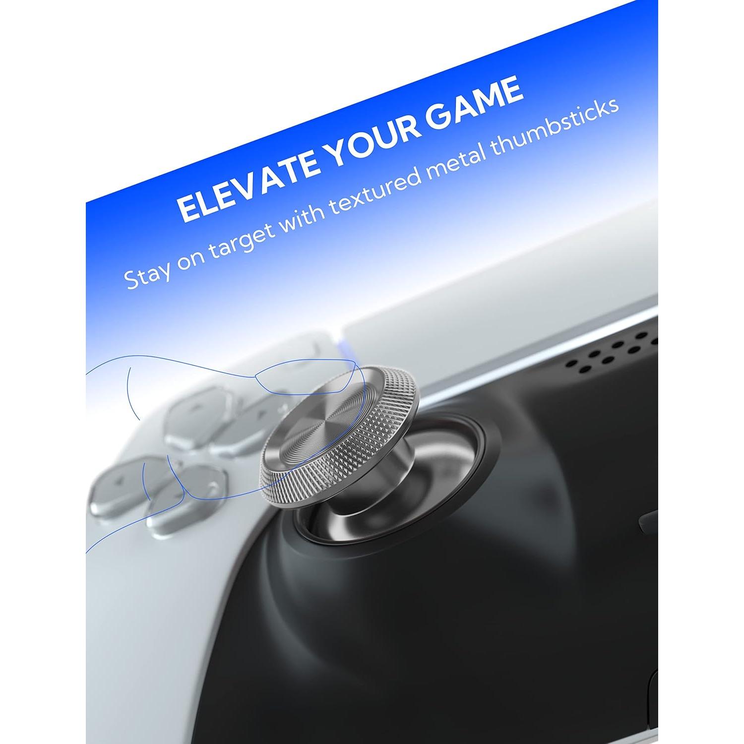 Palancas Metálicas Avericht para Controlador PS5 - Plata