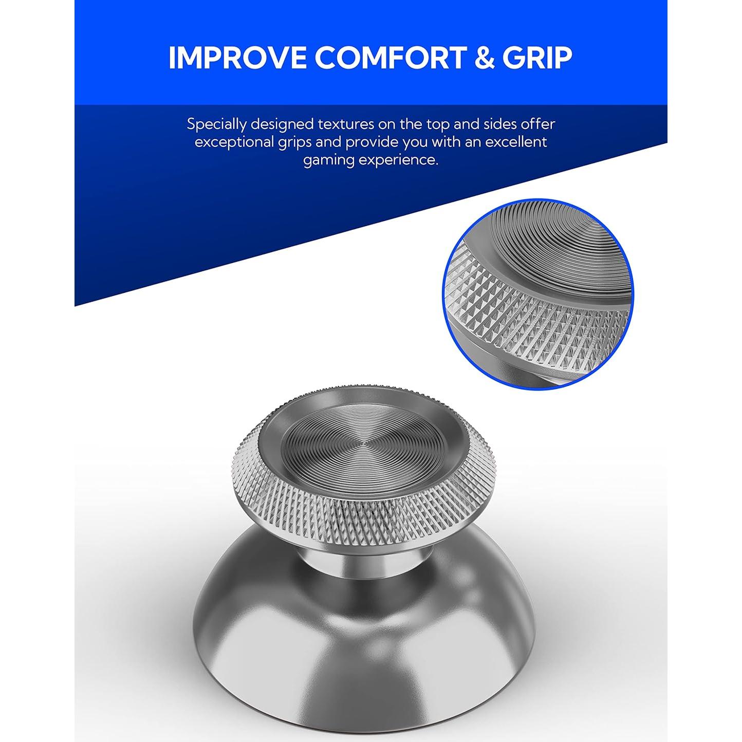 Palancas Metálicas Avericht para Controlador PS5 - Plata