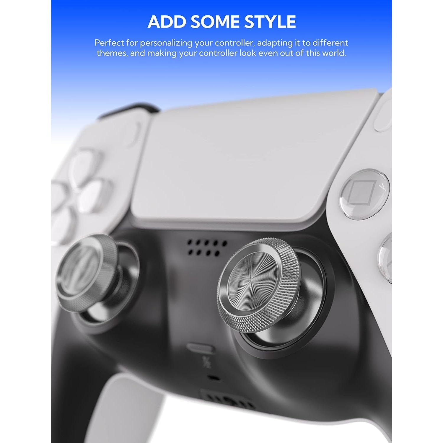 Palancas Metálicas Avericht para Controlador PS5 - Plata