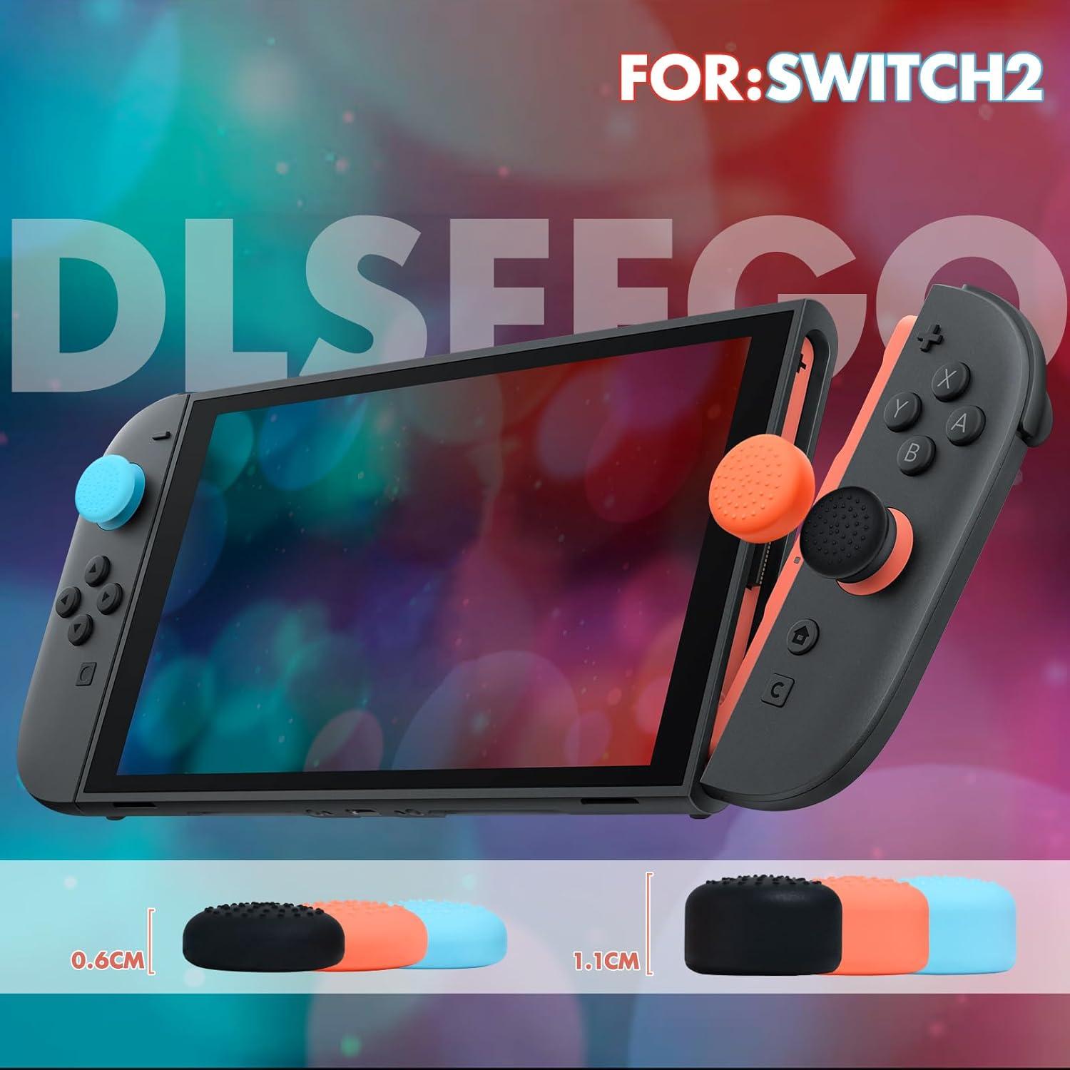 Agarraderas Ergonómicas DLseego para Nintendo Switch 2 - 4PCS