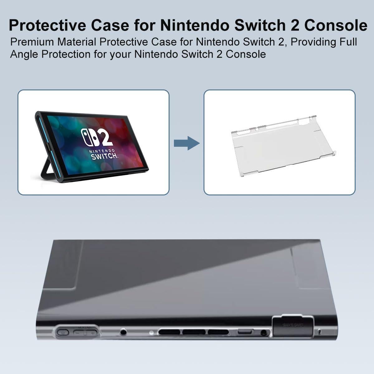 Kit de Accesorios Nintendo Switch 2 - 10 en 1 con Protectores