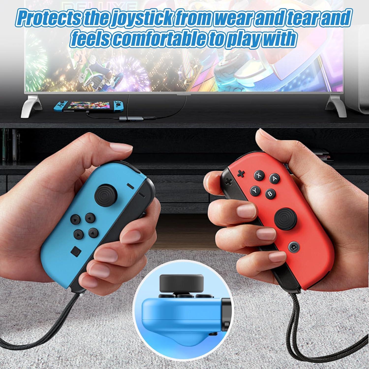 6 Empuñaduras de Pulgar Silicona Negra YEWANG para Controlador