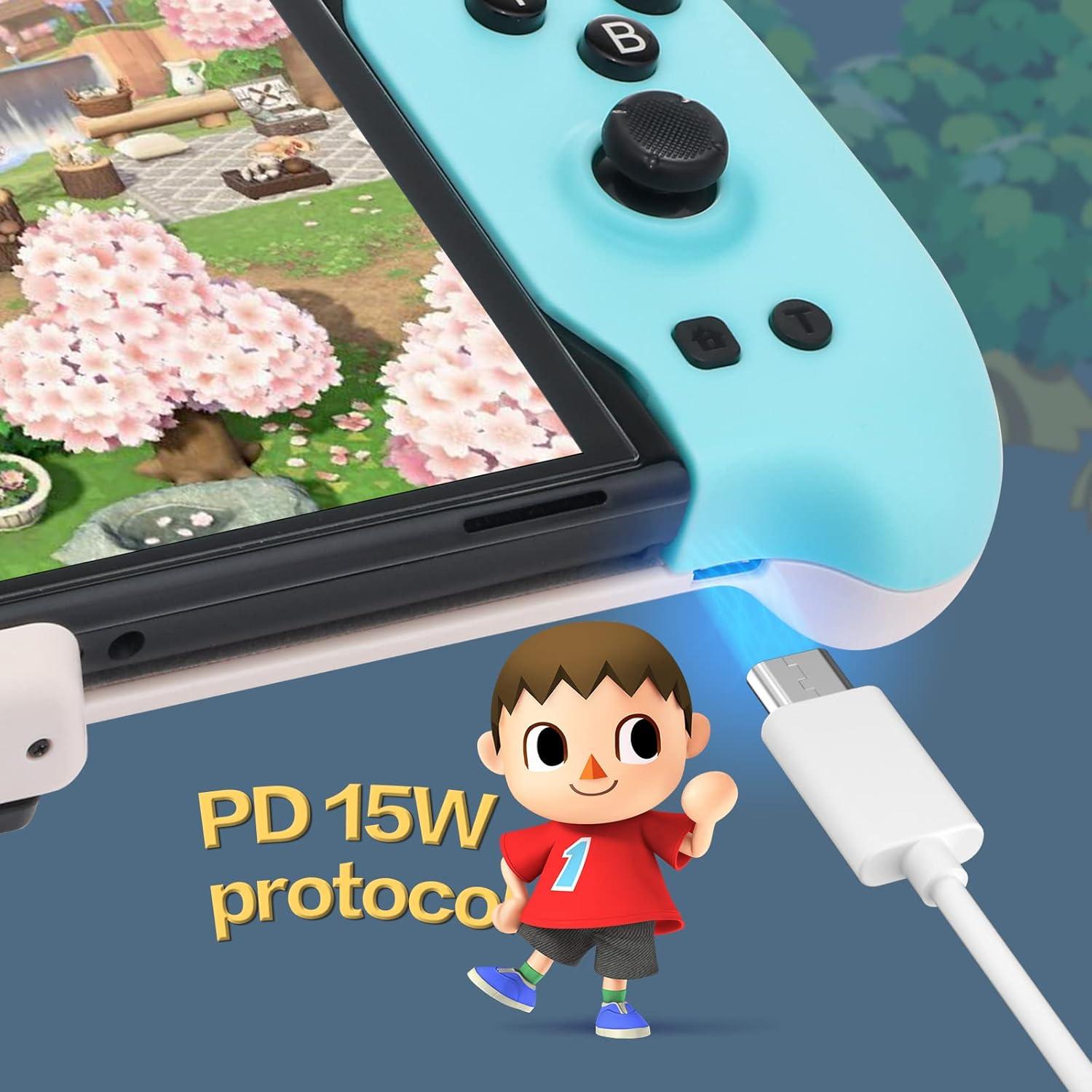 Controlador Inalámbrico ECHZOVE para Nintendo Switch OLED Animal Crossing