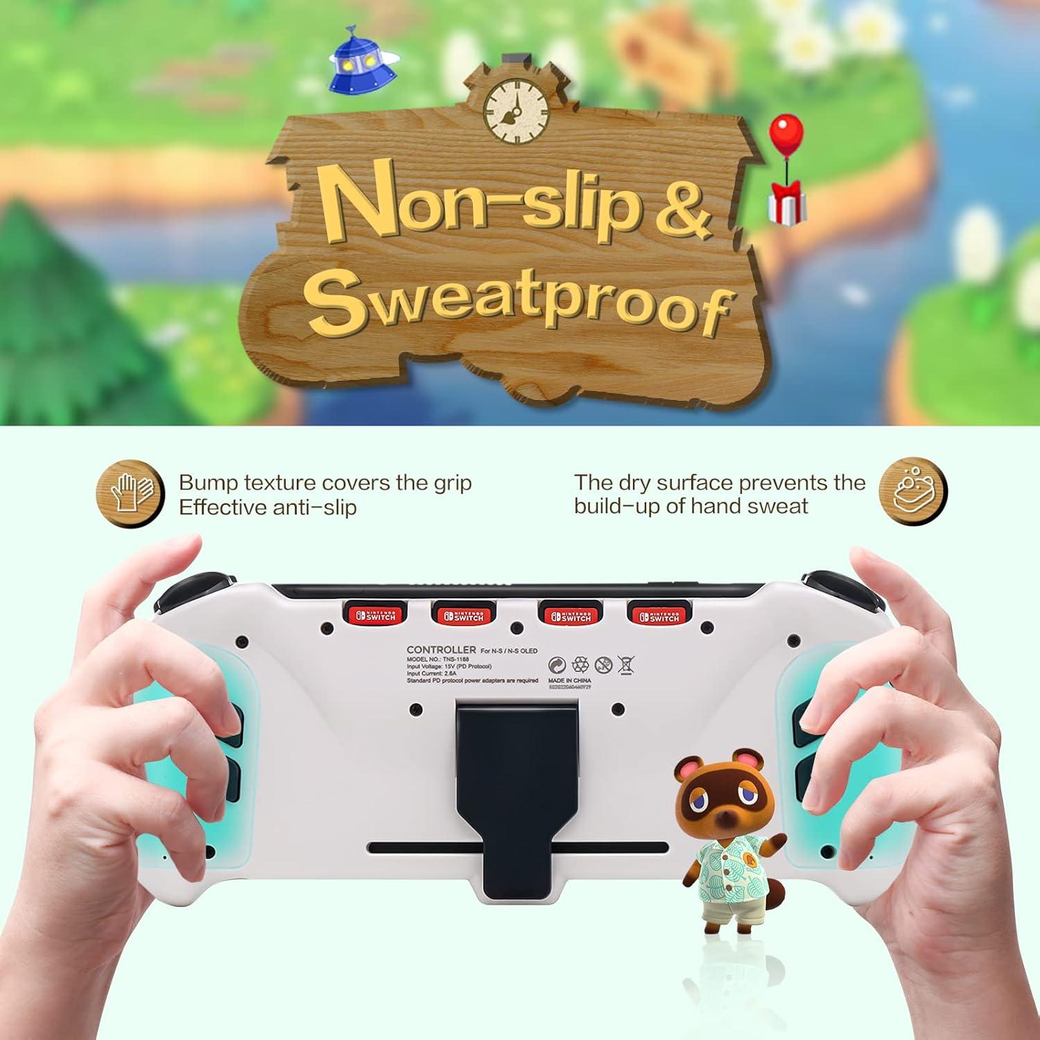 Controlador Inalámbrico ECHZOVE para Nintendo Switch OLED Animal Crossing
