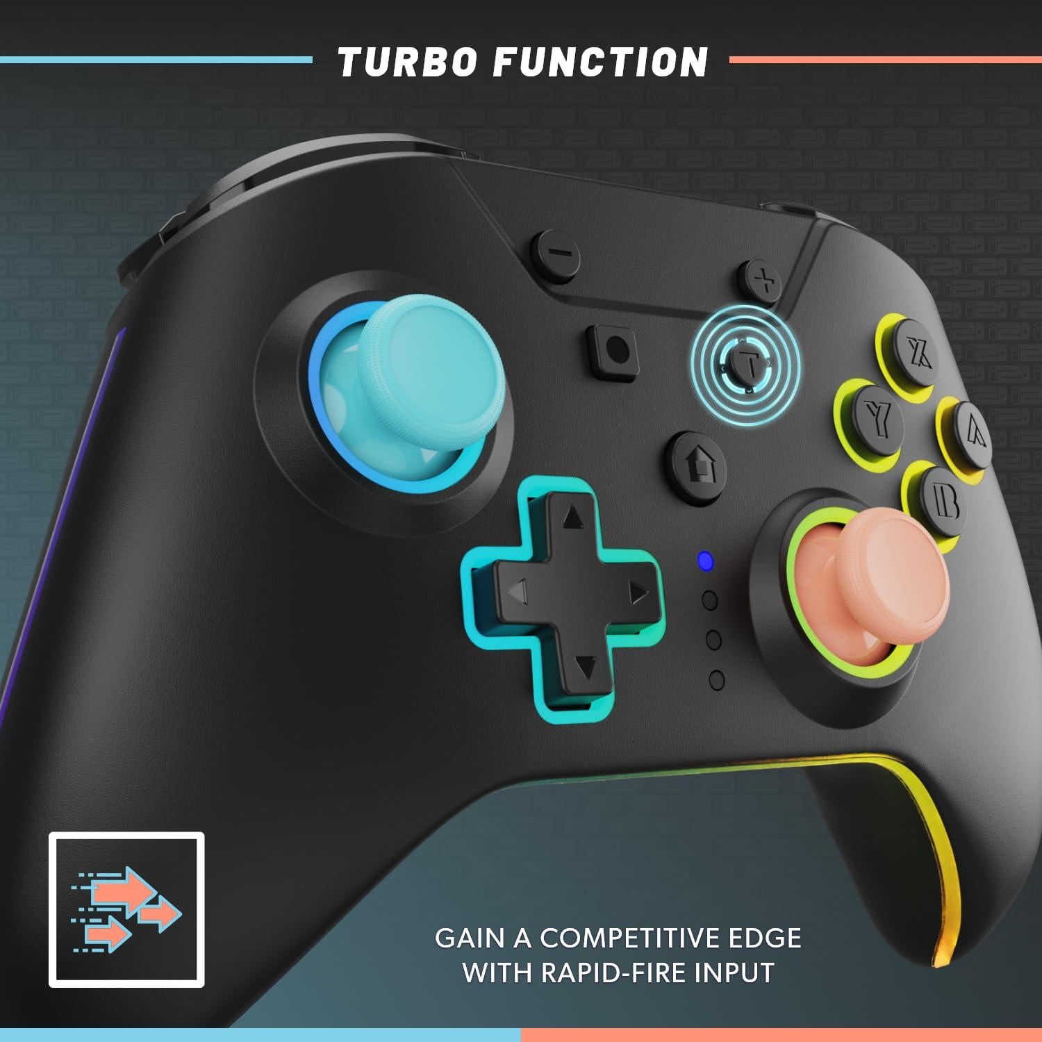 Controlador Pro Inalámbrico Hyperkin NuRival Armor 3 para Nintendo Switch