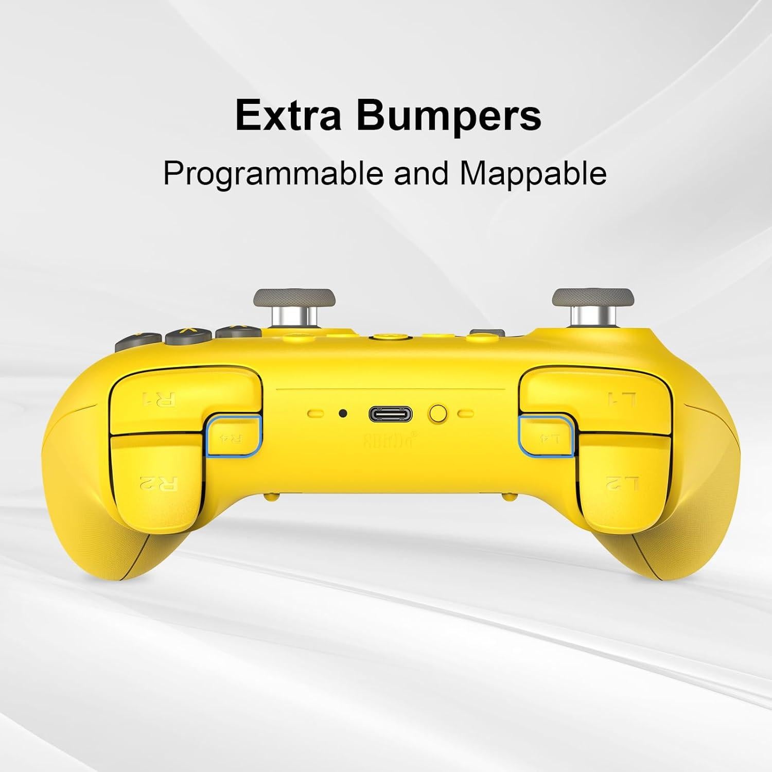 Controlador Bluetooth 8Bitdo Ultimate 2 para Switch y PC - Amarillo