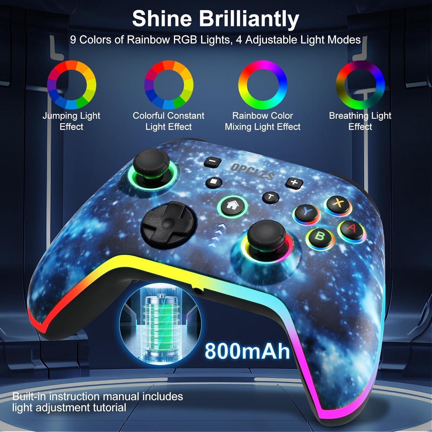 Controlador Pro Inalámbrico Azul Nintendool para Switch y PC