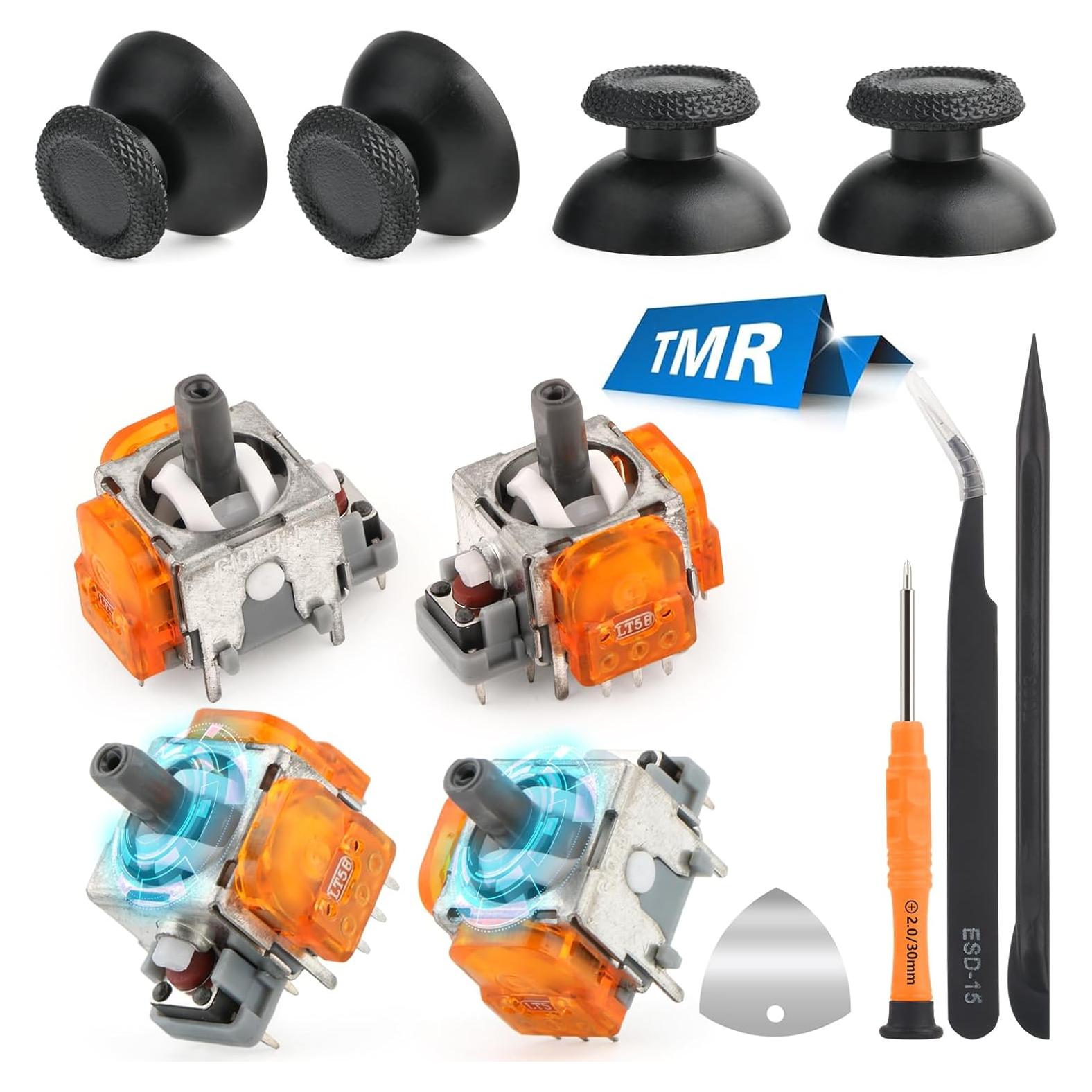 4 Joysticks Electromagnéticos TMR Anaranjados para PS5