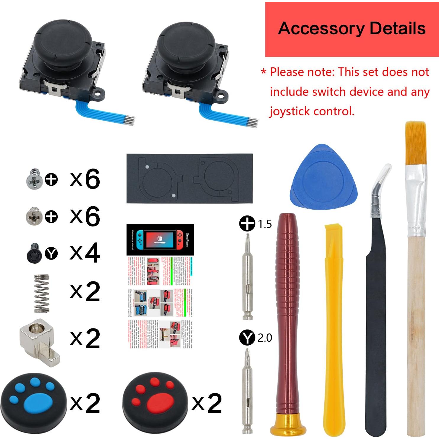 Kit de Reemplazo Joystick SmaFsan para Nintendo Switch - 2 Piezas