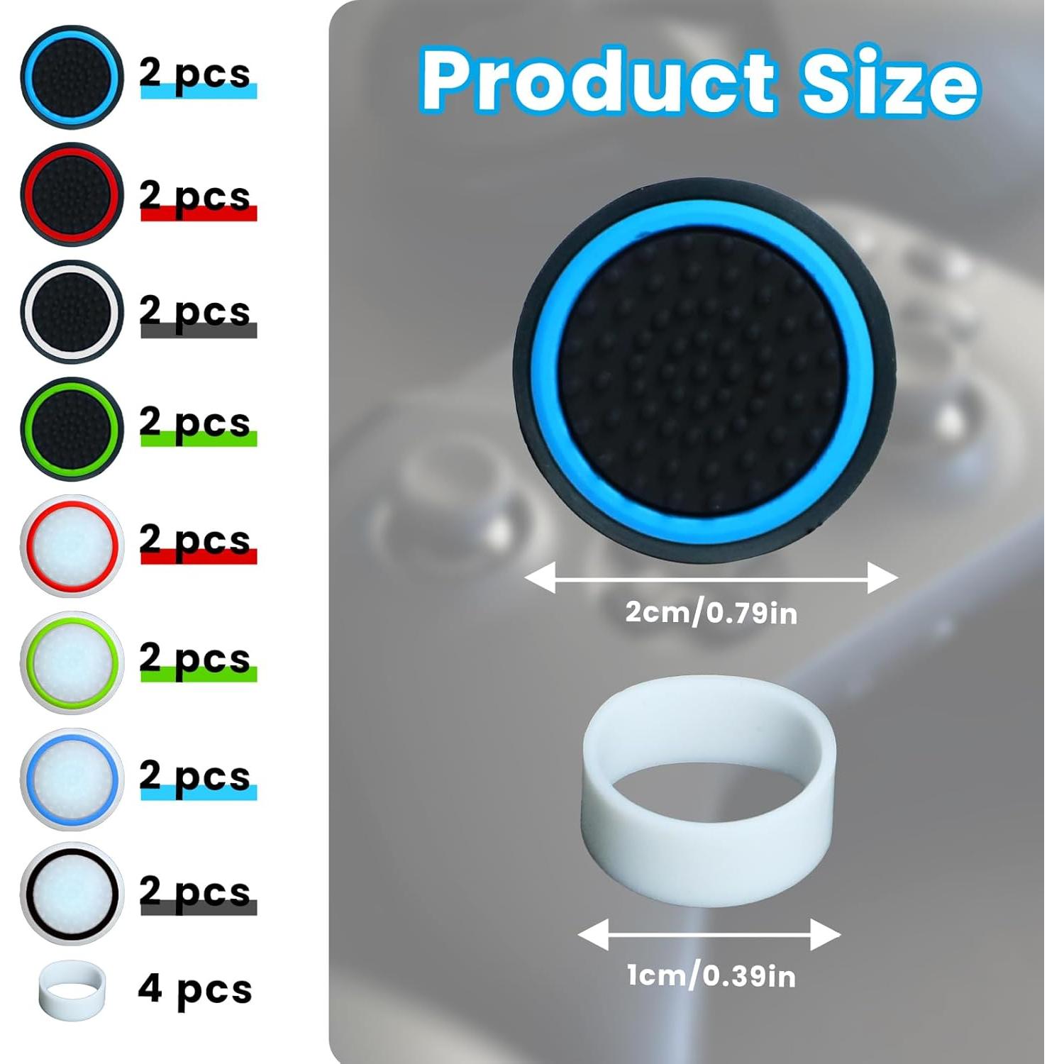 Juego de 16 Tapas de Joystick Gallipower para PS4/PS5