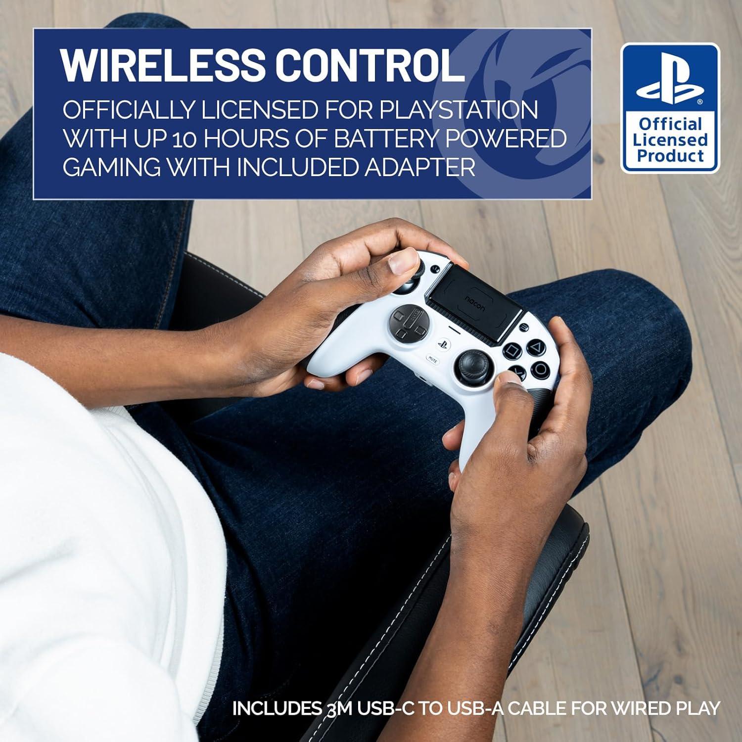 Controlador Inalámbrico NACON Revolution 5 Pro PS5/PS4/PC - Blanco