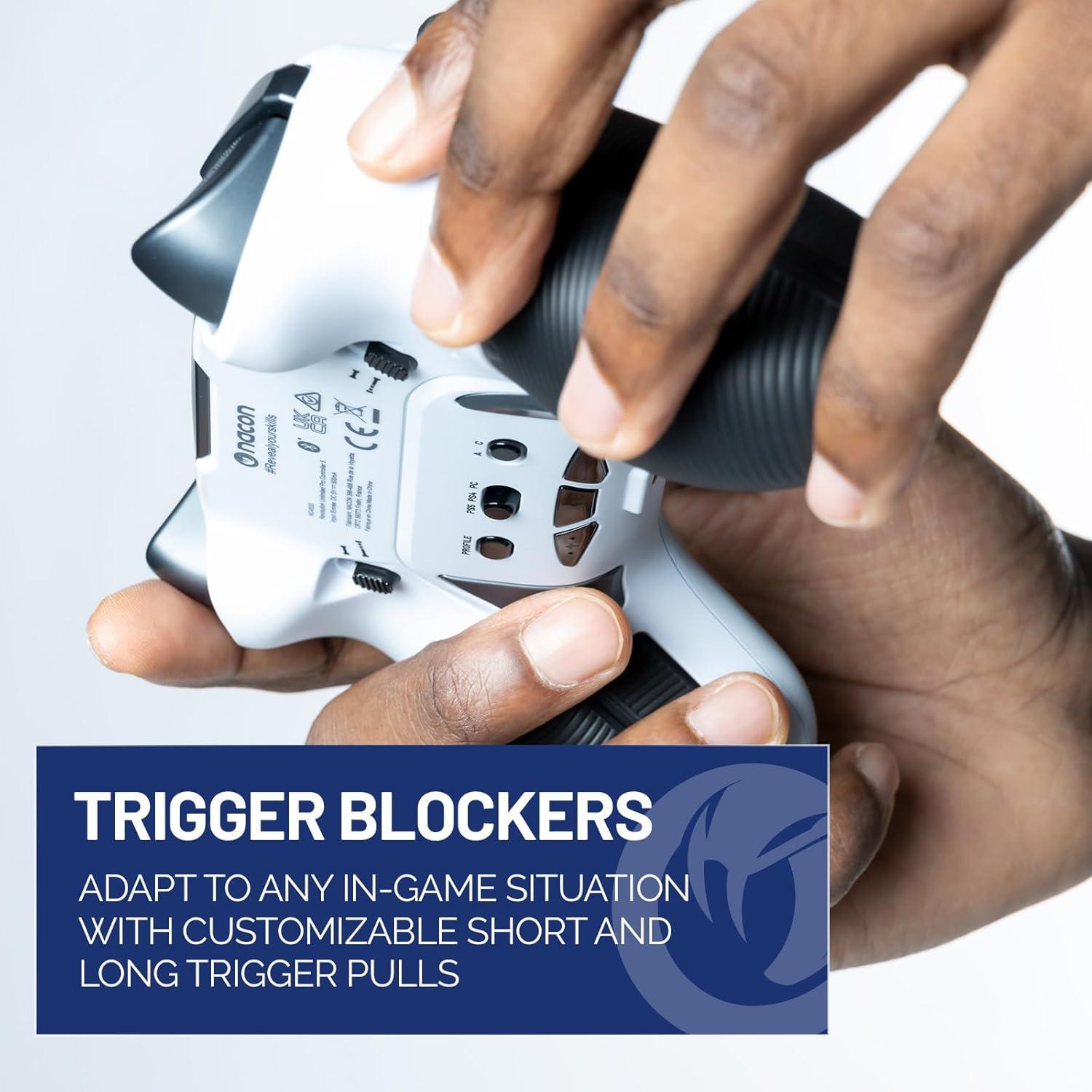 Controlador Inalámbrico NACON Revolution 5 Pro PS5/PS4/PC - Blanco