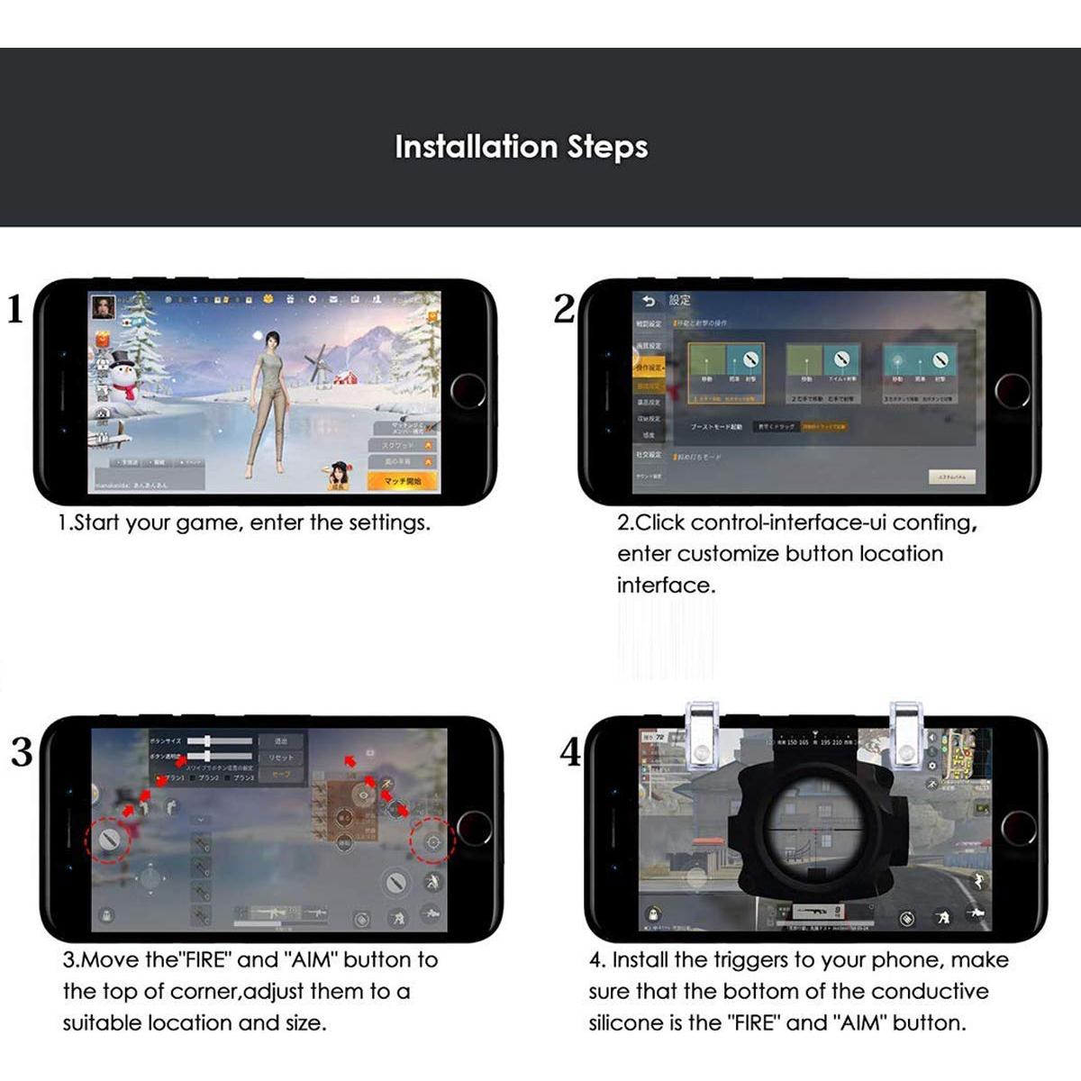 Controlador Móvil Newseego 3 en 1 para Juegos - Negro