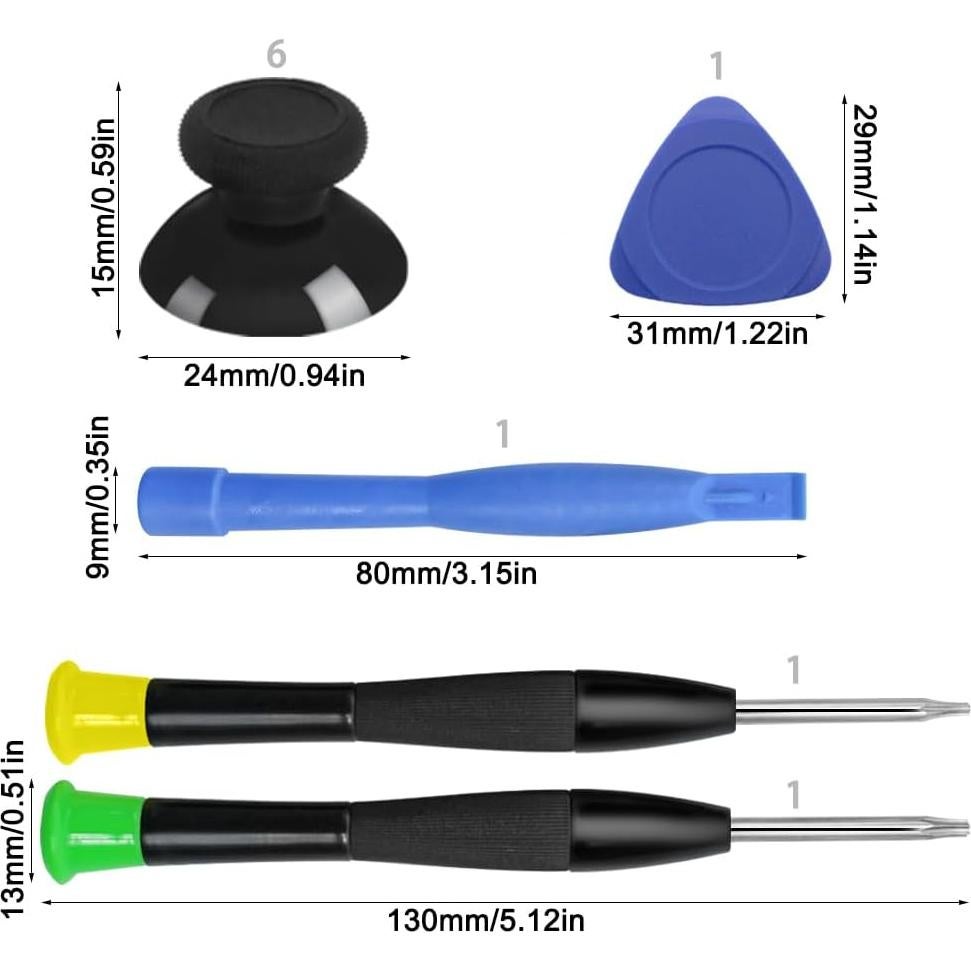 Kit de Reemplazo de Thumbsticks lyfLux para Xbox One - 10 Piezas