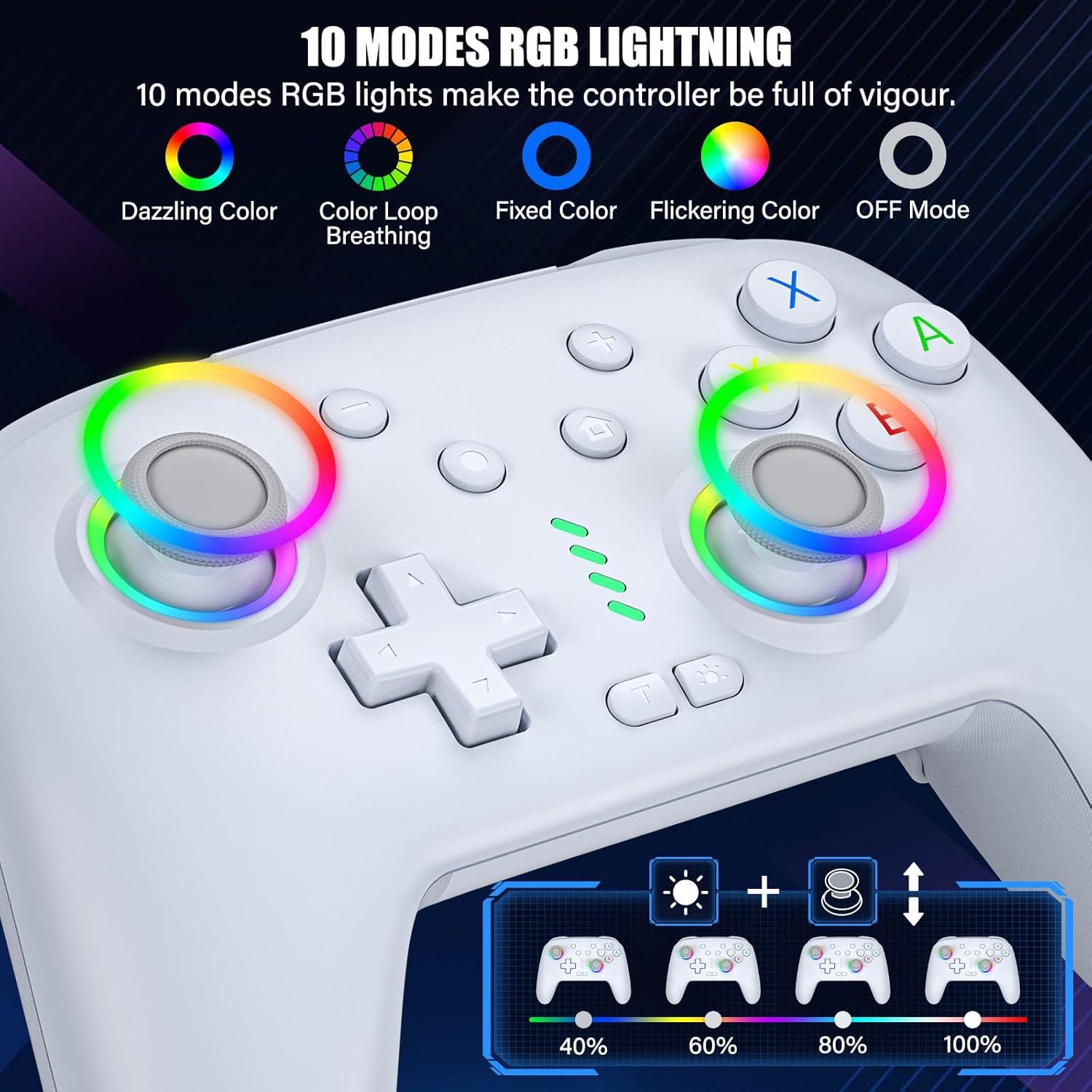 Controlador Inalámbrico HUDOBBYE Pro para Switch OLED Lite