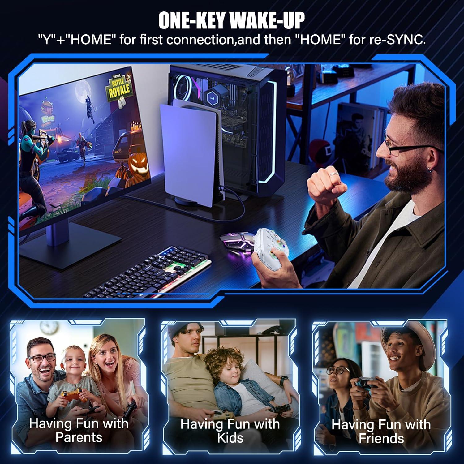 Controlador Inalámbrico HUDOBBYE Pro para Switch OLED Lite