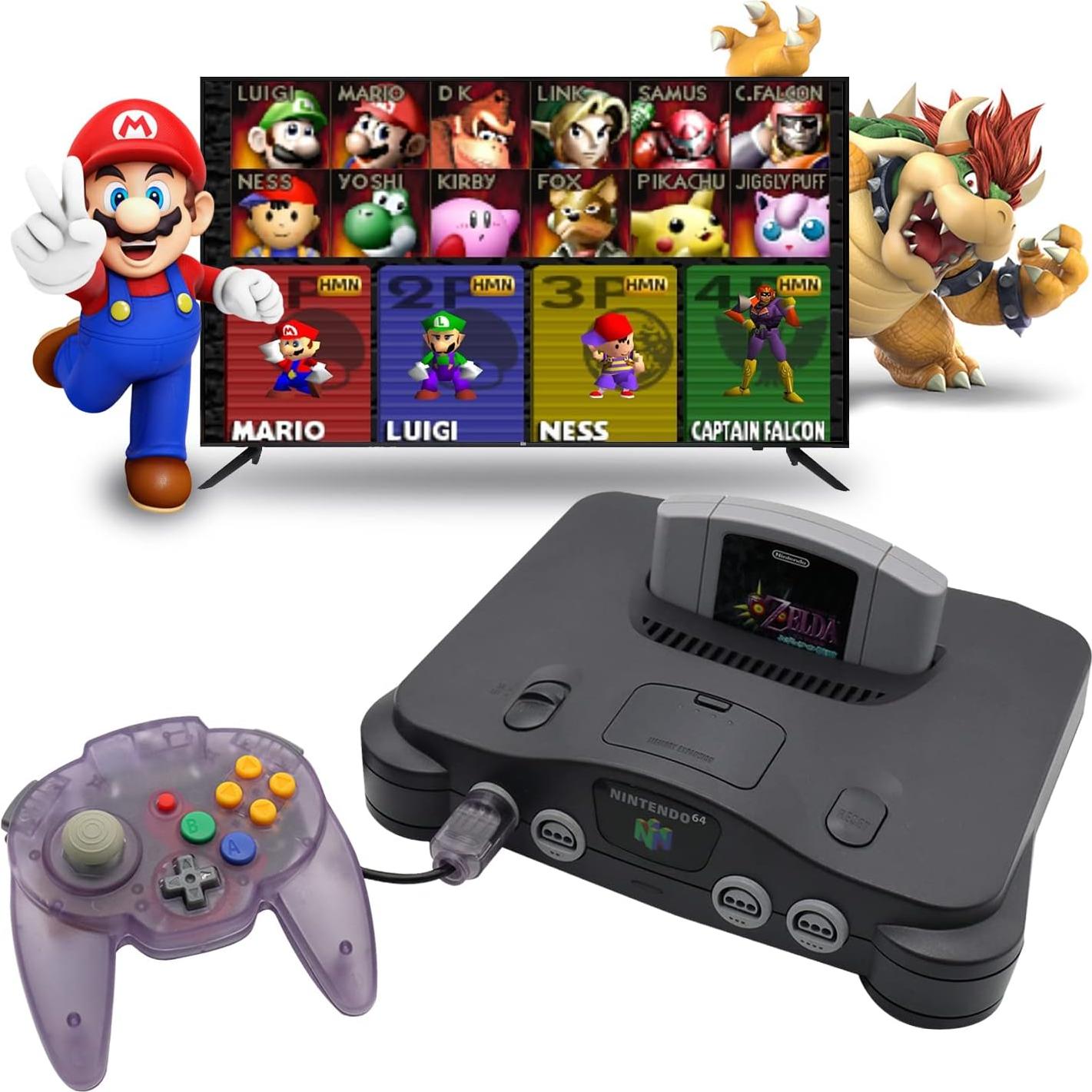 Controlador con cable Intec Gaming Warrior 64 para Nintendo 64 Púrpura