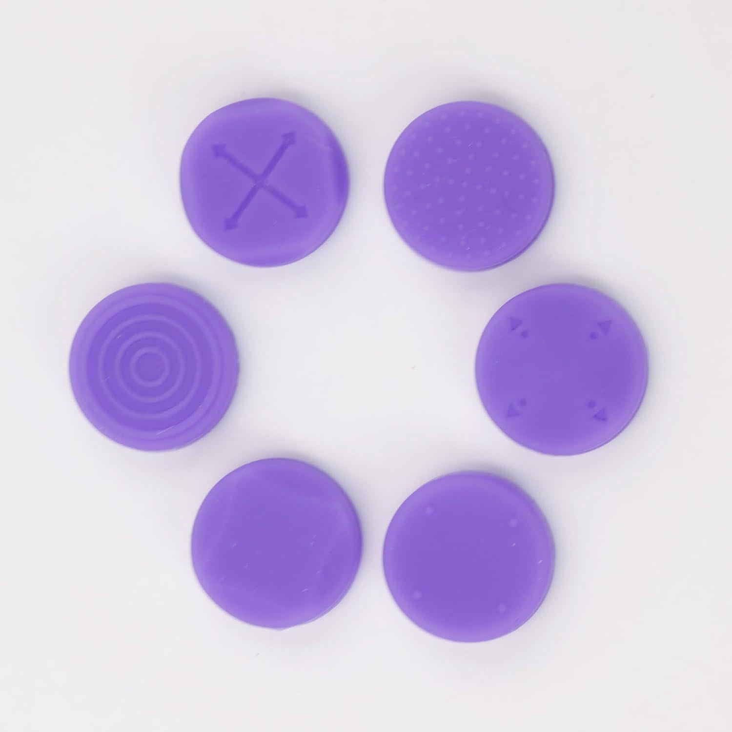 6 Tapas de Silicona para Joystick PS Vita NSLikey Púrpura