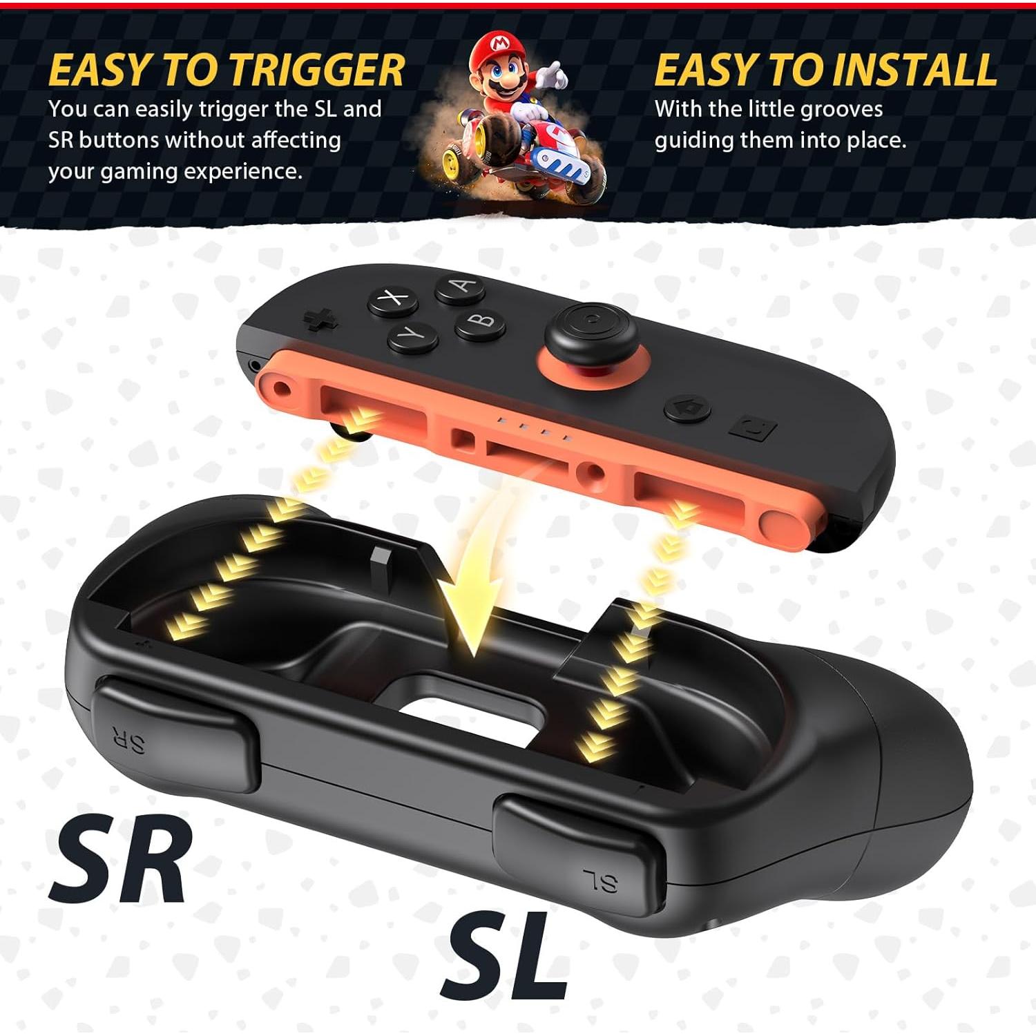 Agarraderas y Volantes Mozuper para Nintendo Switch 2 - 8 en 1