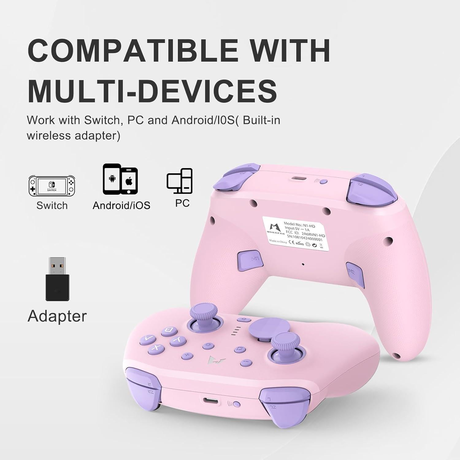 Controlador Inalámbrico MOBAPAD N1 HD para Nintendo Switch