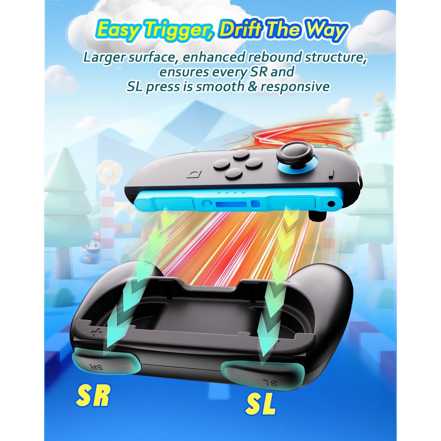 Agarraderas Ergonómicas Joy-Con YOUHODA para Nintendo Switch 2