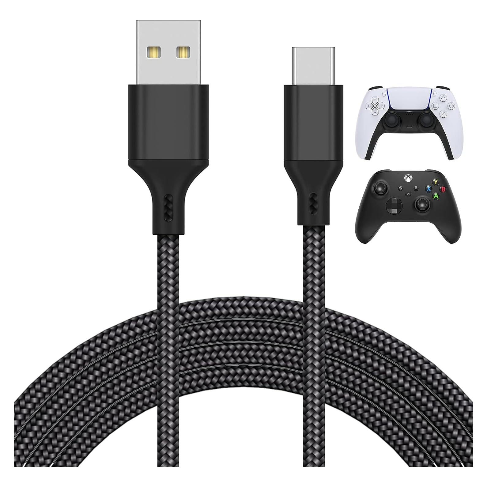 Cable de Carga USB Tipo C 5m MENEEA para PS5/Xbox/Switch