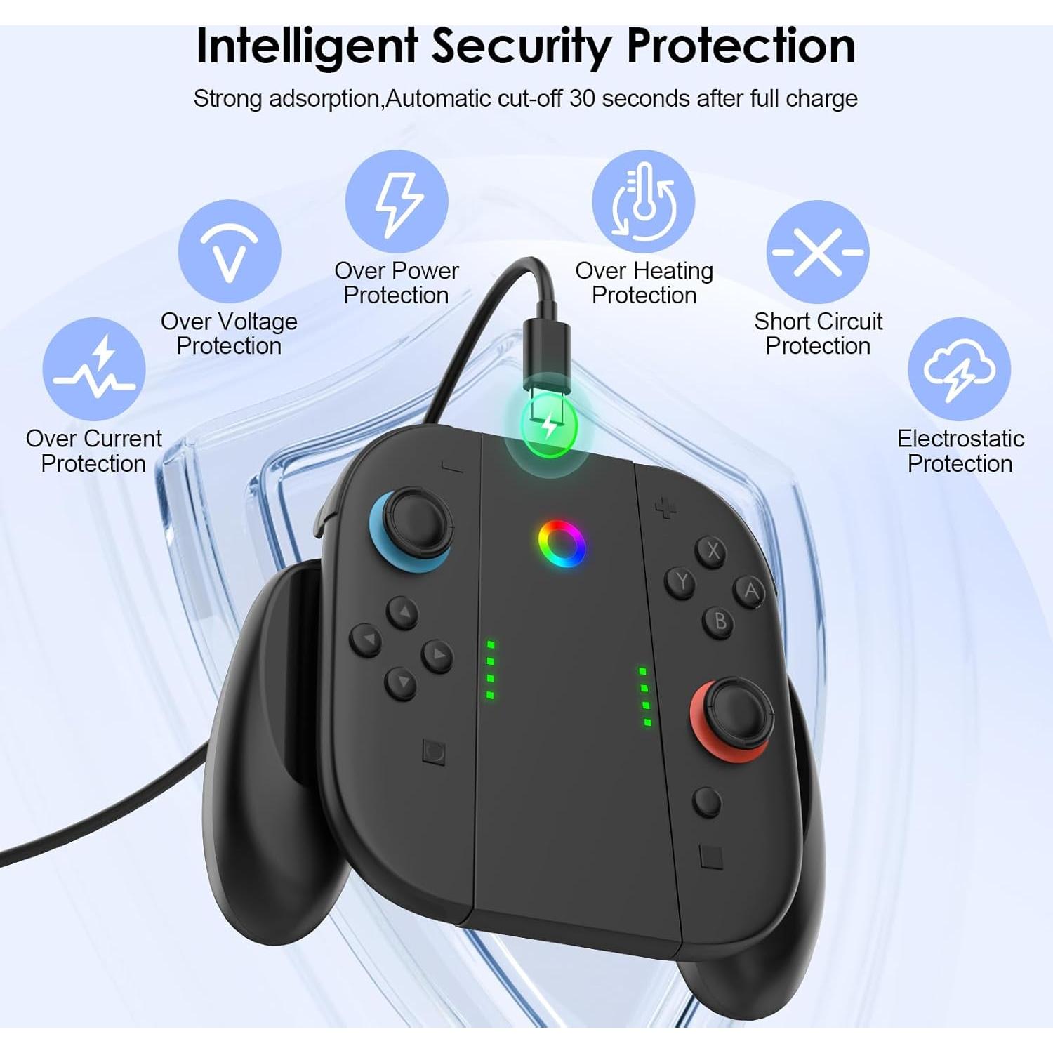 Agarre de Carga Magnético HUIJUTCHEN para Nintendo Switch 2