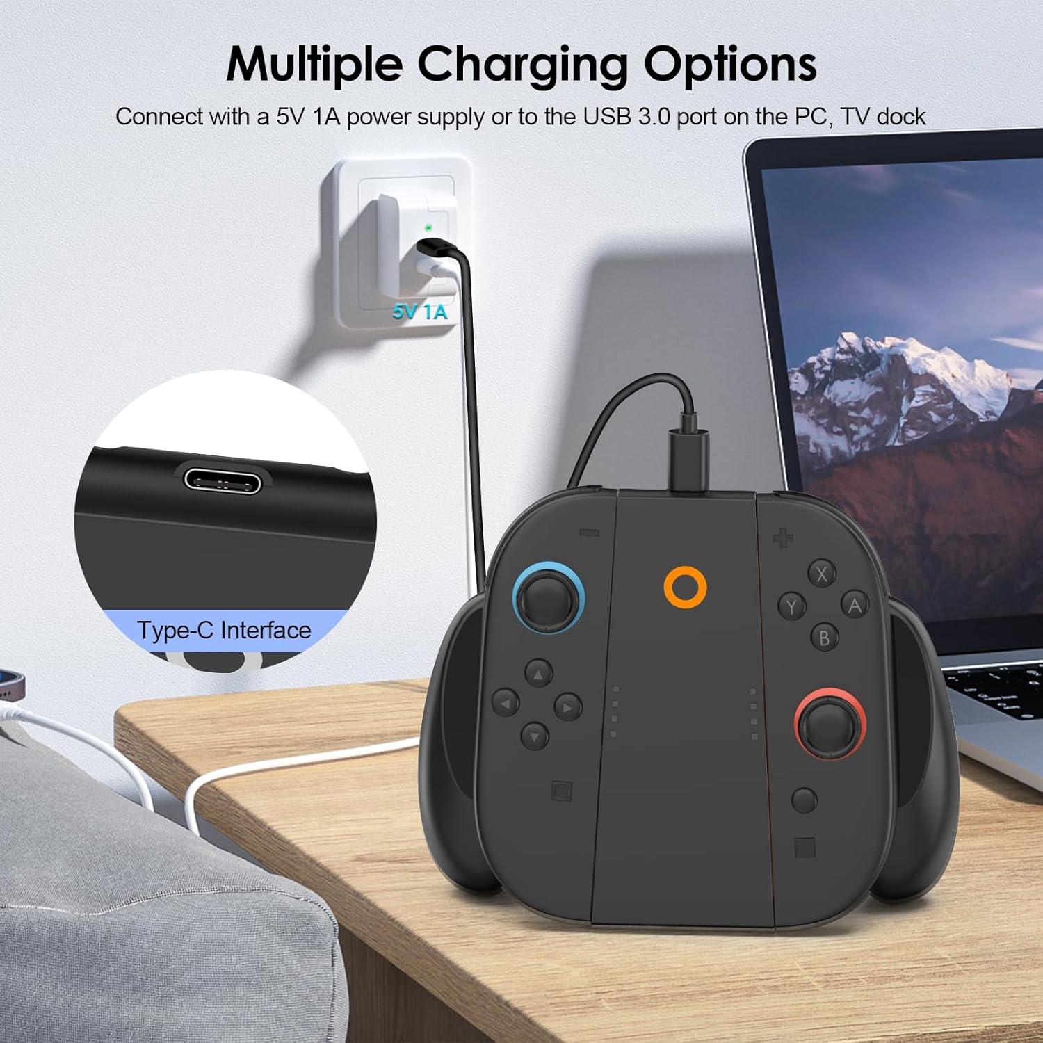 Agarre de Carga Magnético HUIJUTCHEN para Nintendo Switch 2