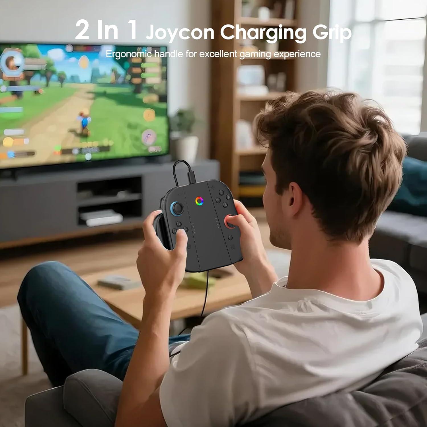 Agarre de Carga Magnético HUIJUTCHEN para Nintendo Switch 2