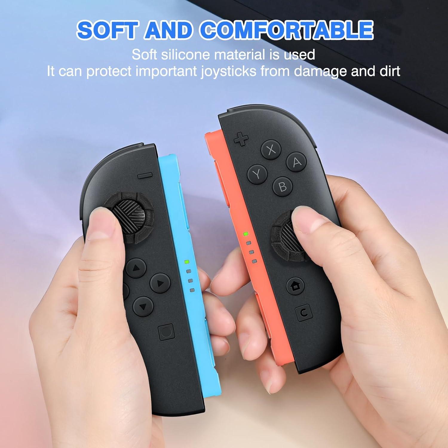 Agarraderas de Silicona DLseego para Nintendo Switch 2 - Negro