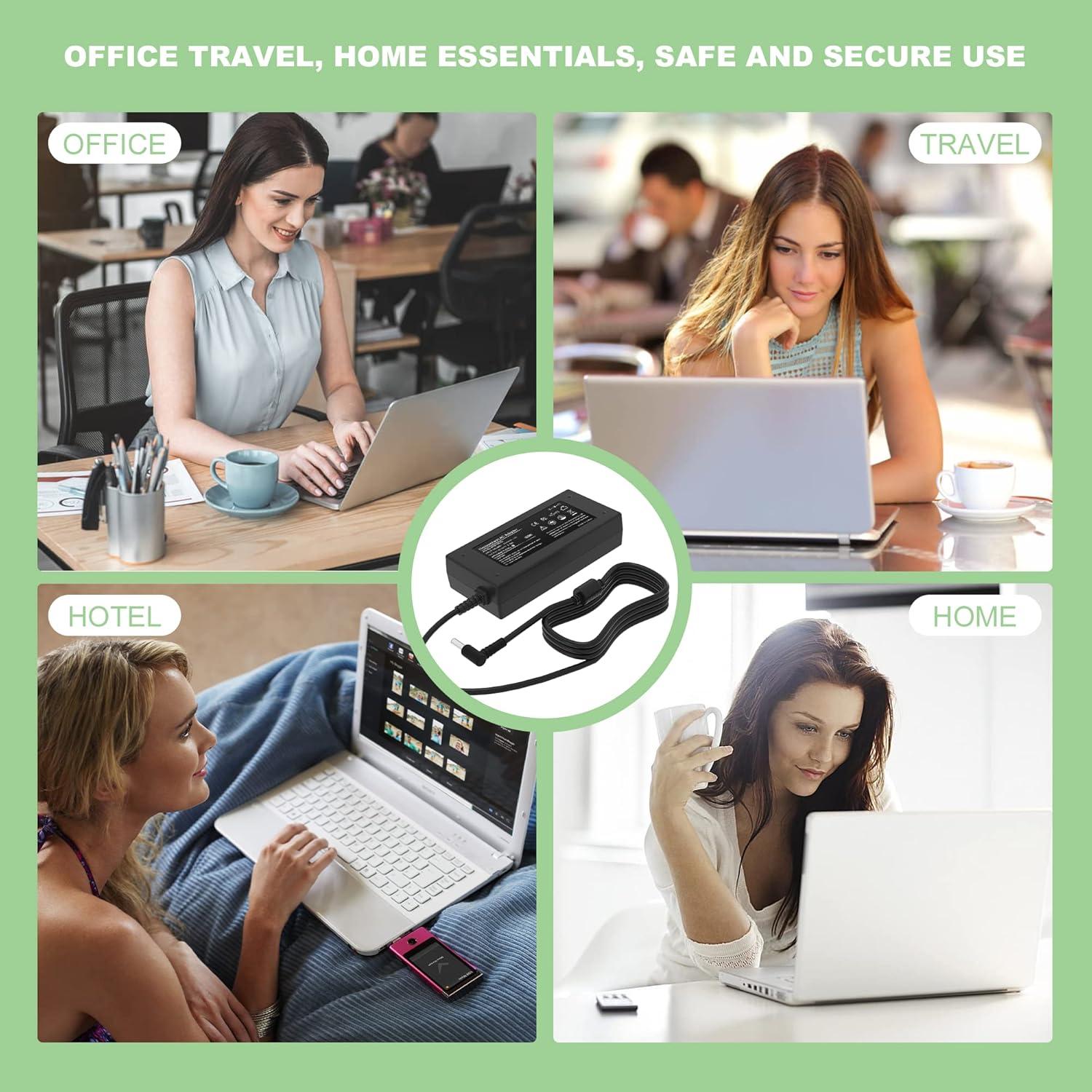 Cargador de Laptop 65W Eokoowo para HP Pavilion y Elitebook