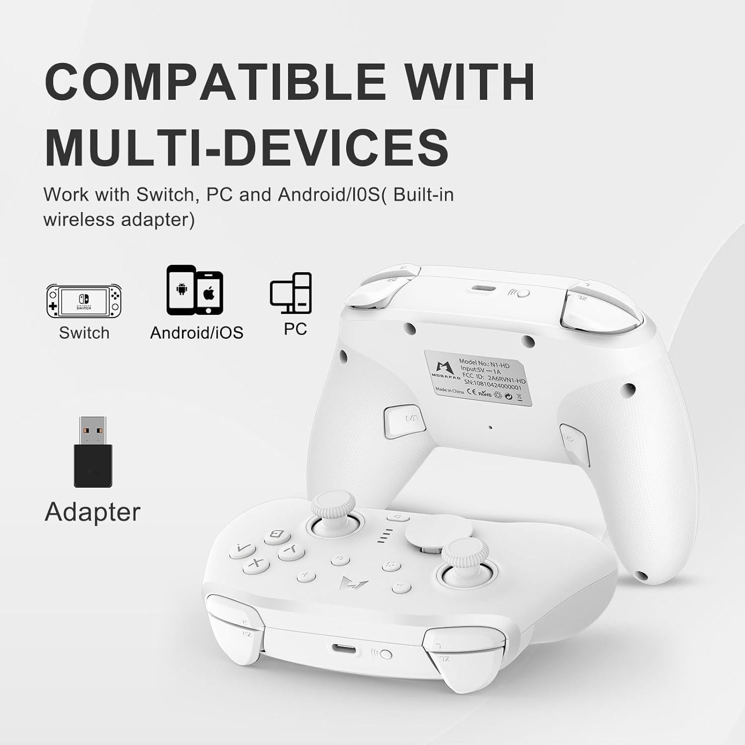 Controlador Inalámbrico Mobapad N1 HD para Nintendo Switch