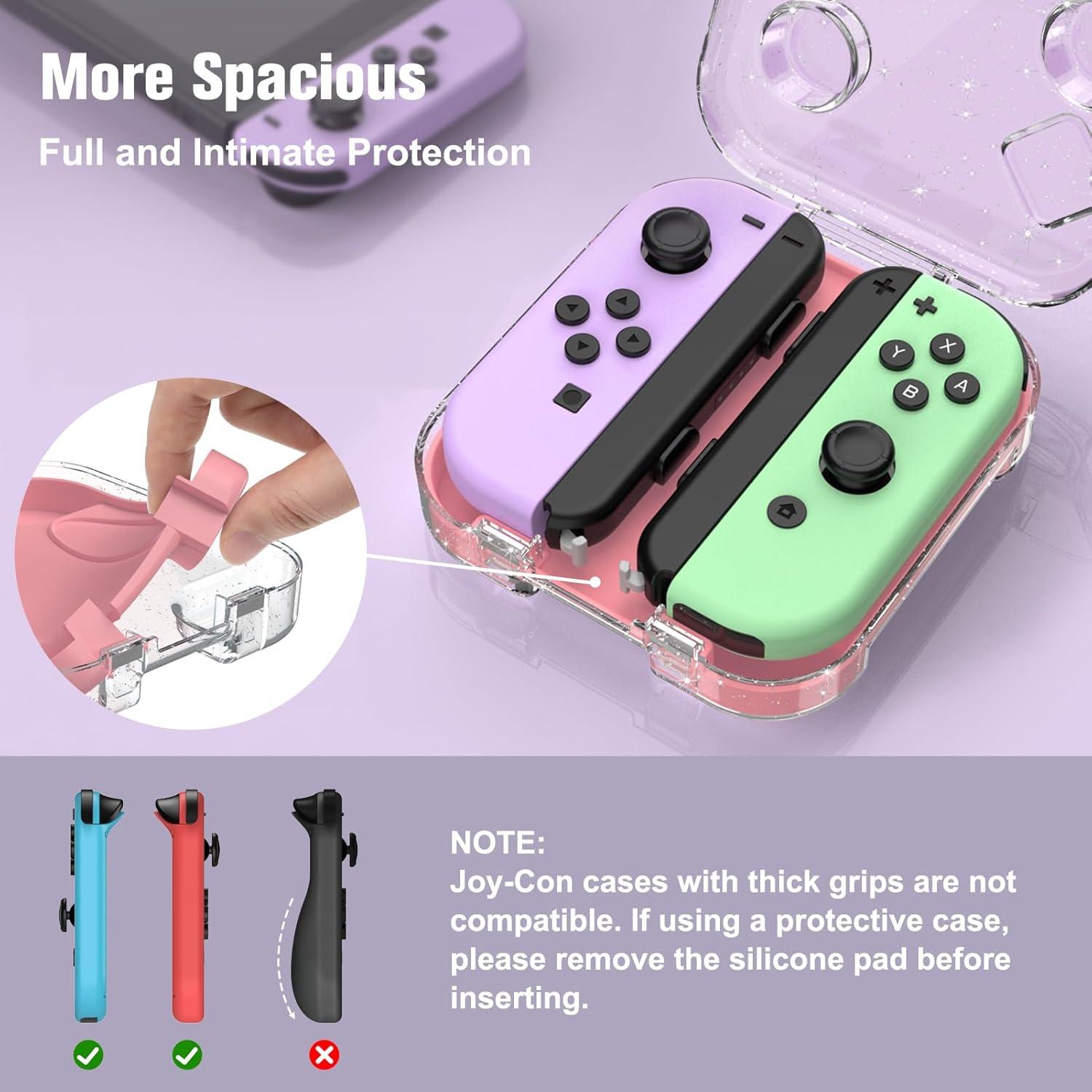 Funda de Almacenamiento Fintie Rosa para Joy-Con Nintendo Switch