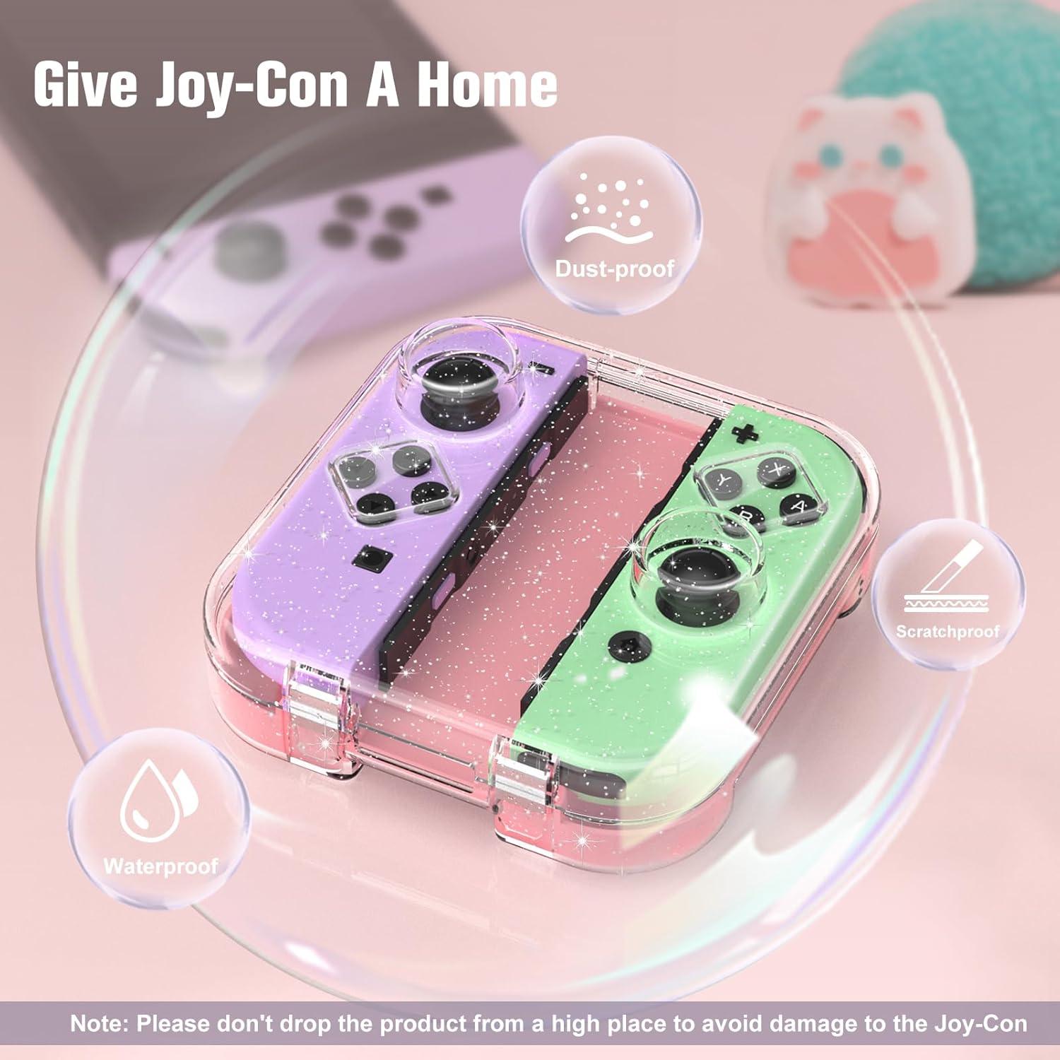 Funda de Almacenamiento Fintie Rosa para Joy-Con Nintendo Switch