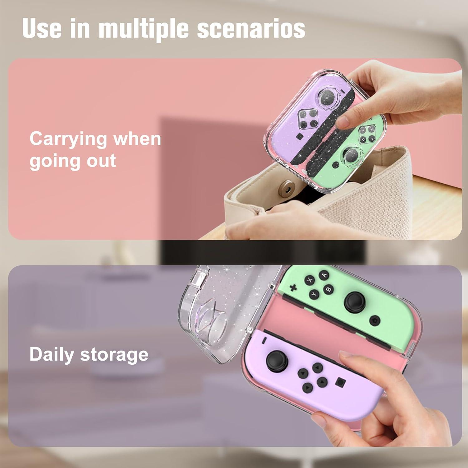 Funda de Almacenamiento Fintie Rosa para Joy-Con Nintendo Switch