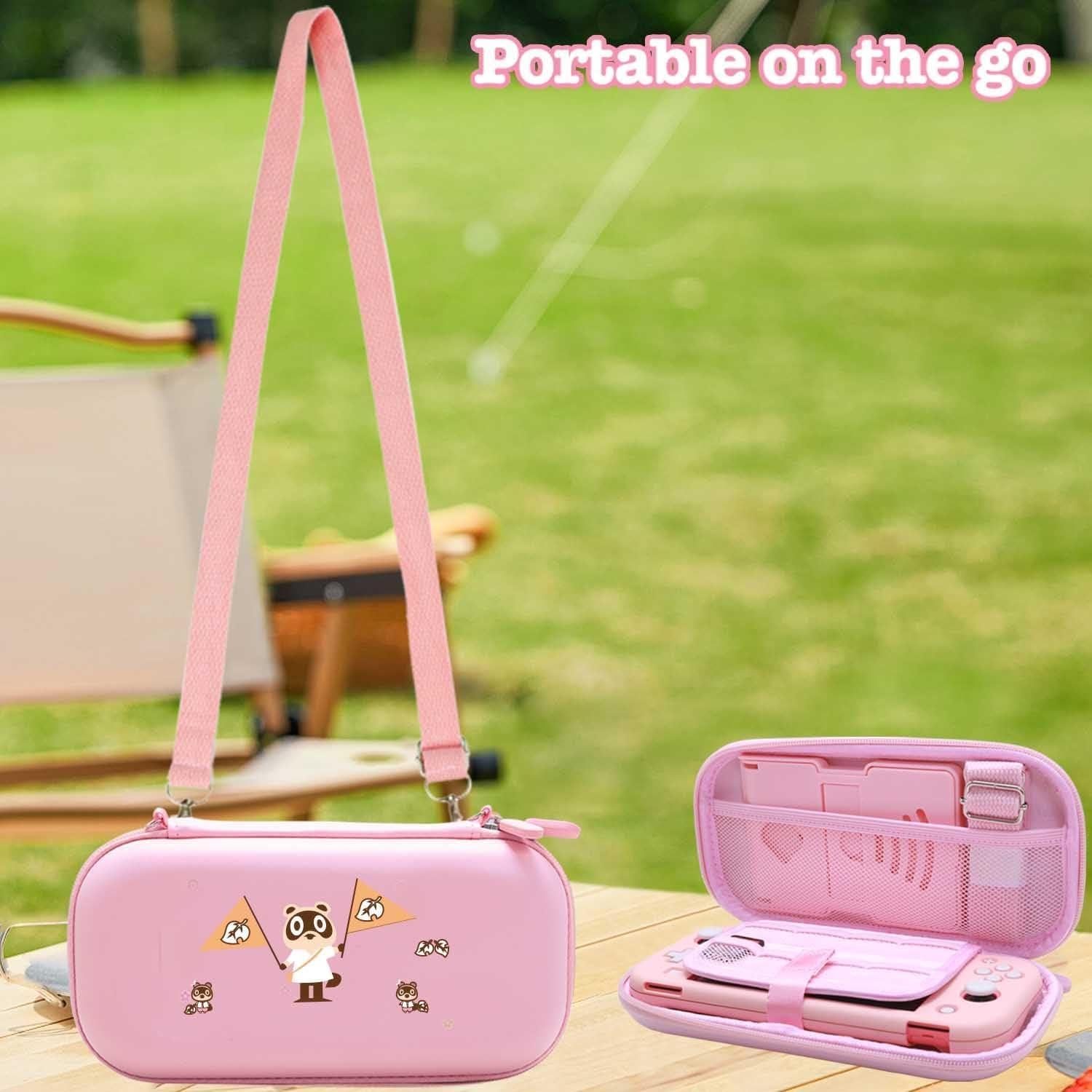 Kit de Accesorios 11 en 1 YOOWA para Nintendo Switch Lite Rosa